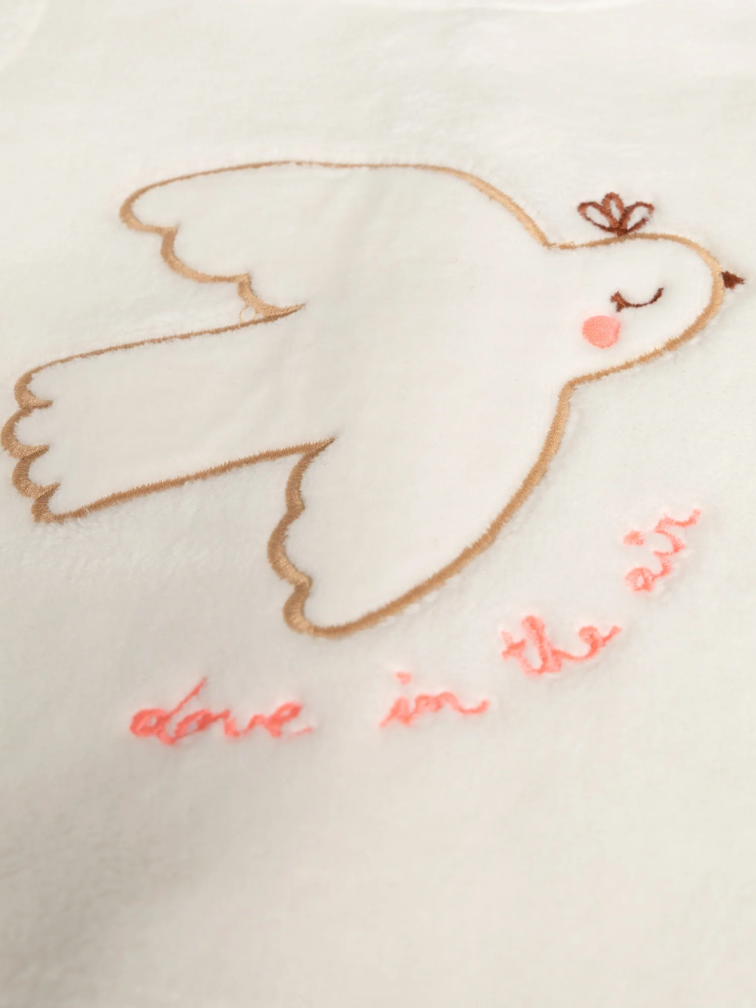 Pyjama écru en polaire pour bébé fille - Image 3