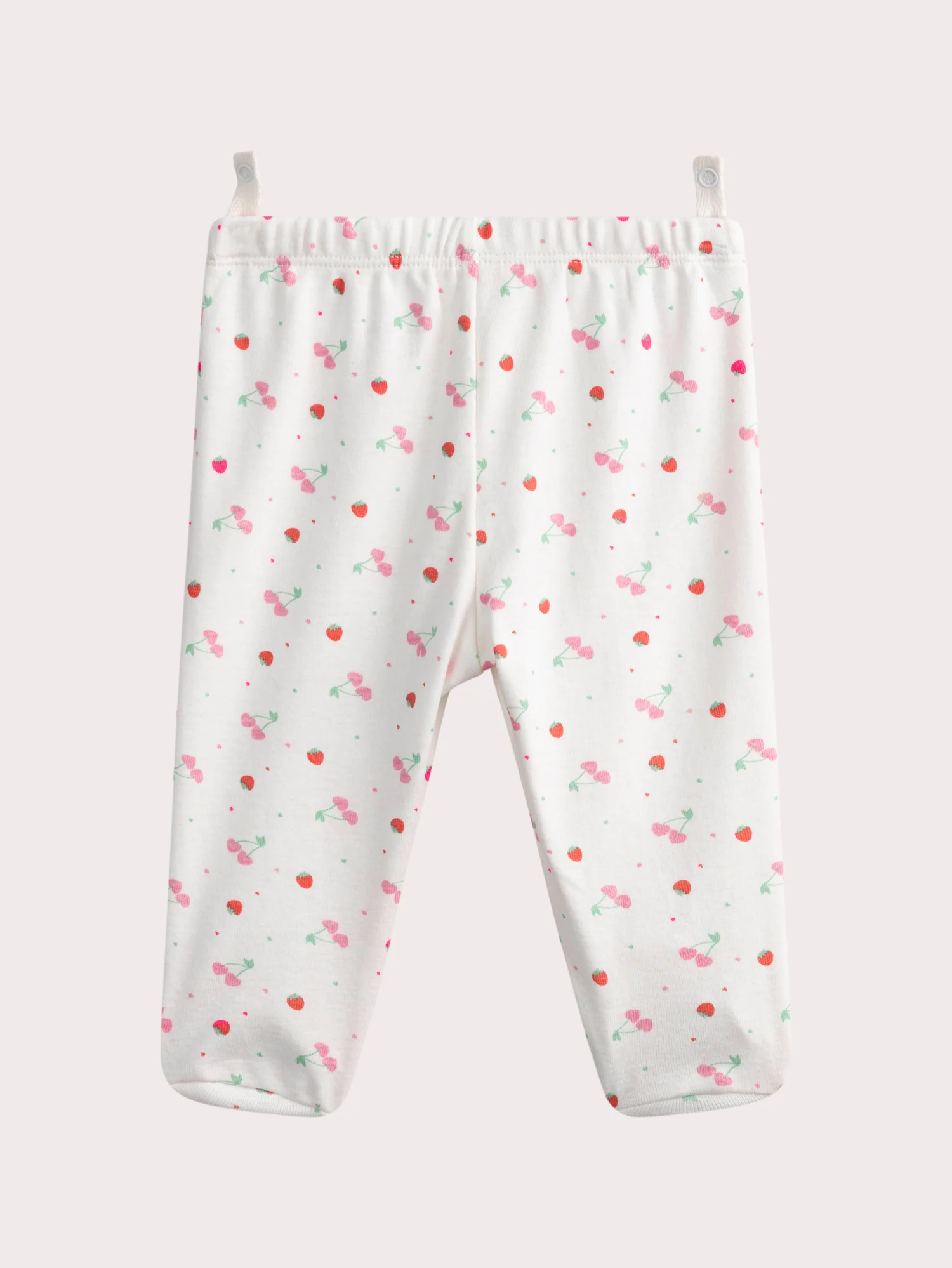 Pyjama écru imprimé fruit pour bébé fille - Image 8