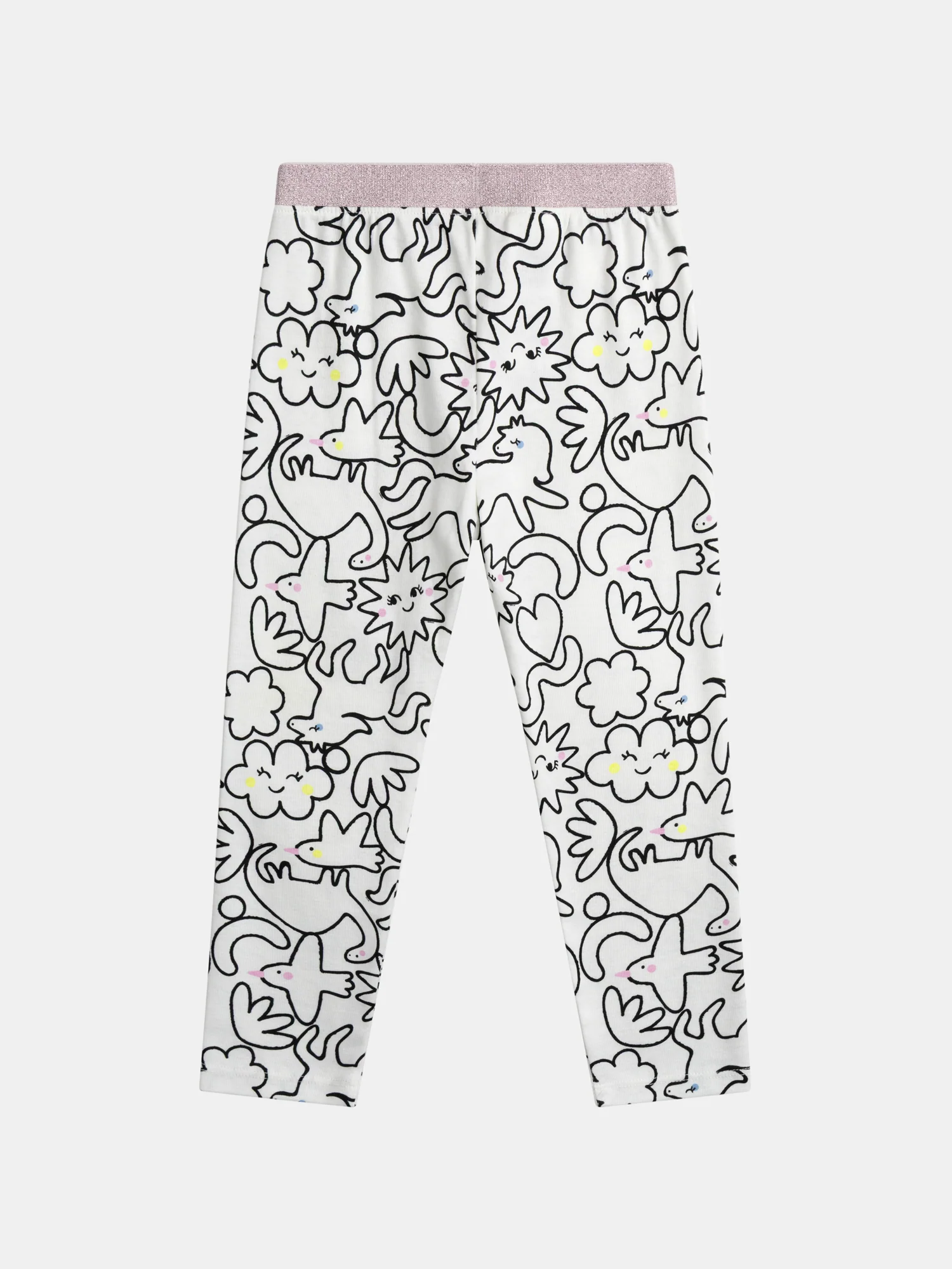 Pyjama écru long avec imprimé intégral "DREAM" pour enfant fille - Image 9