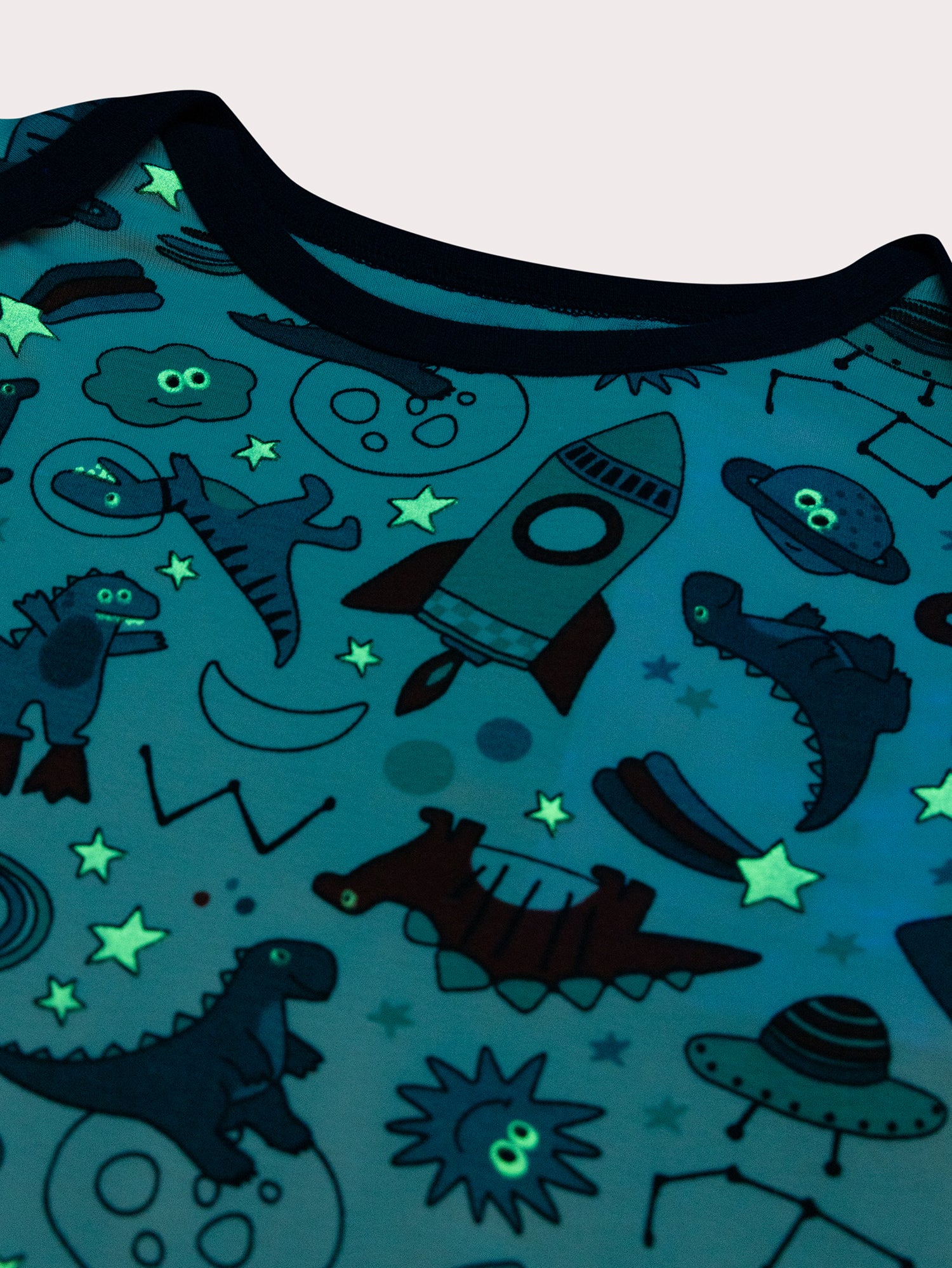 Pyjama écru phosphorescent pour enfant garçon - Image 4