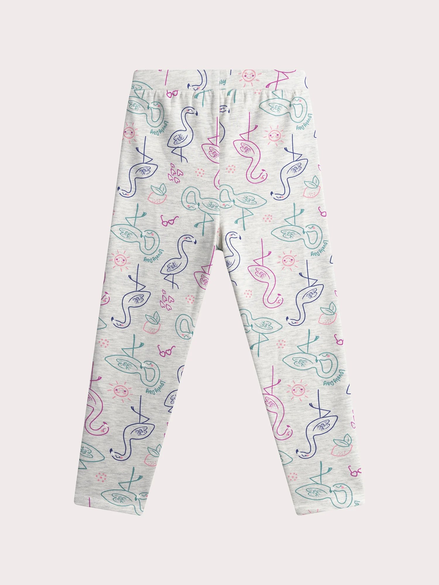 Pyjama gris chiné pour enfant fille - Image 7