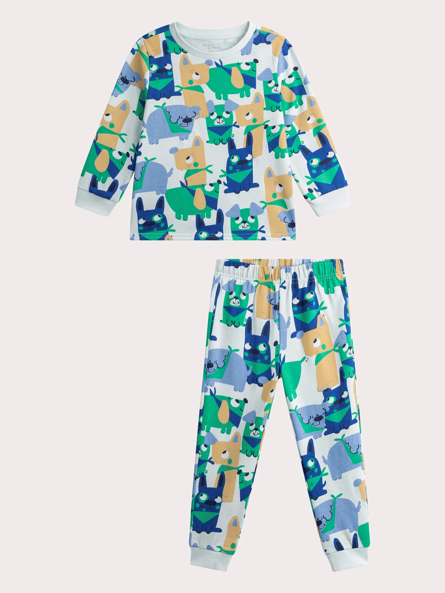 Pyjama imprimé bleu pour enfant garçon