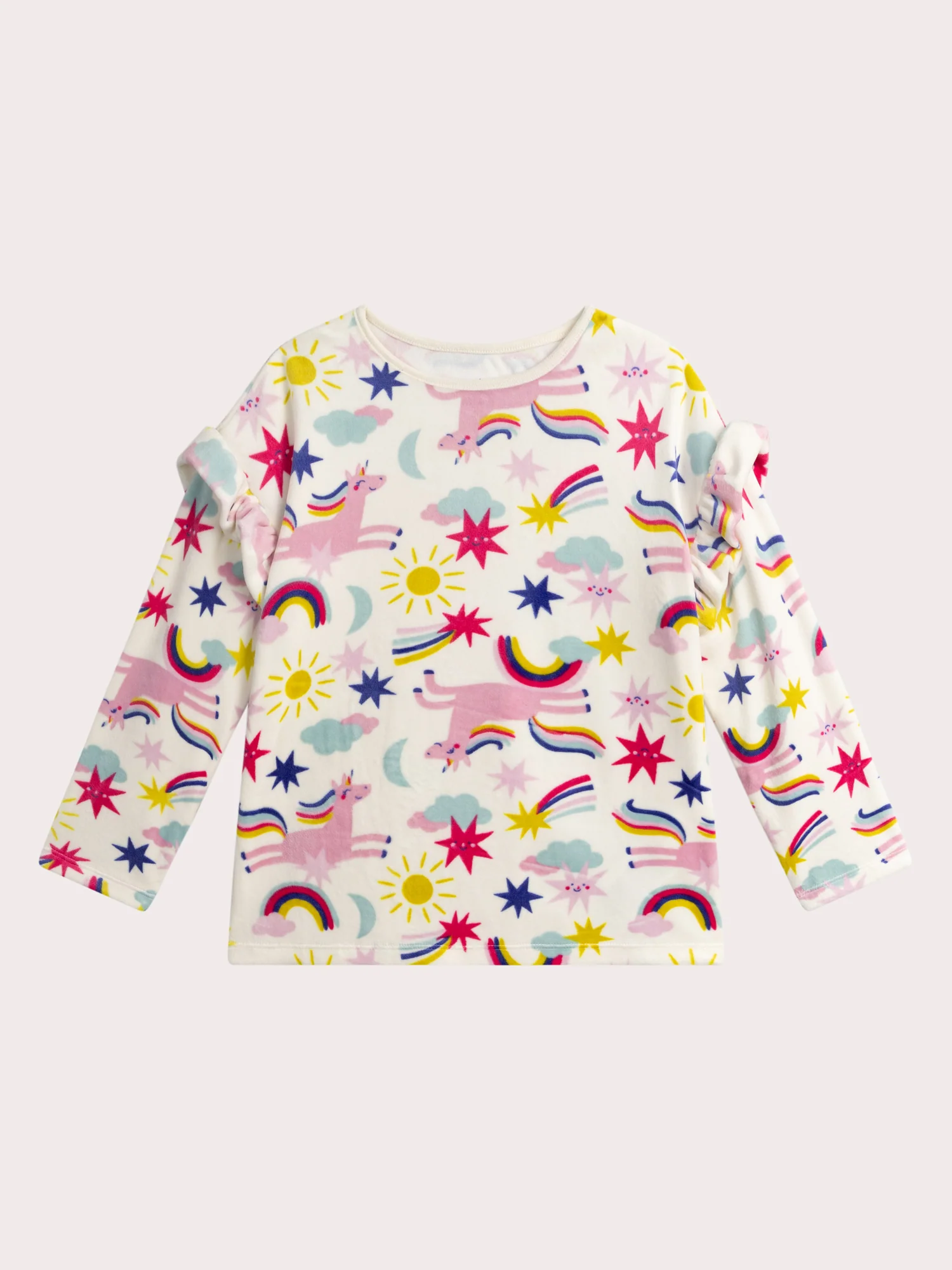 Pyjama imprimé en velours tres doux pour fille - Image 2