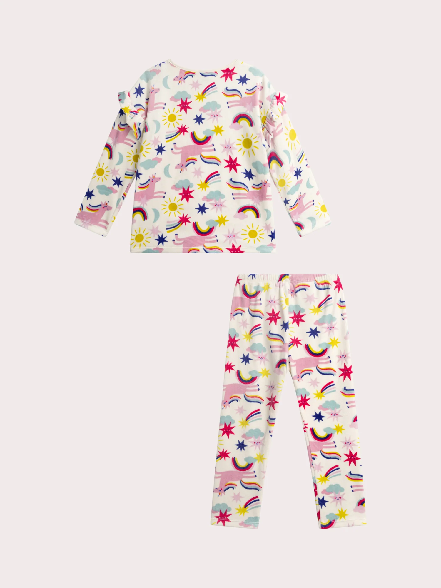 Pyjama imprimé en velours tres doux pour fille - Image 6