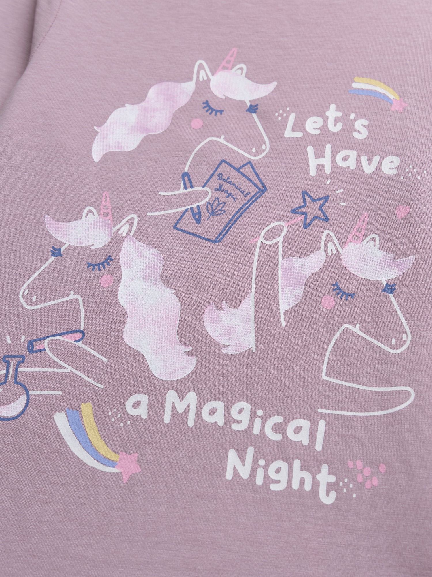 Pyjama licorne phosphorescent pour enfant fille - Image 3