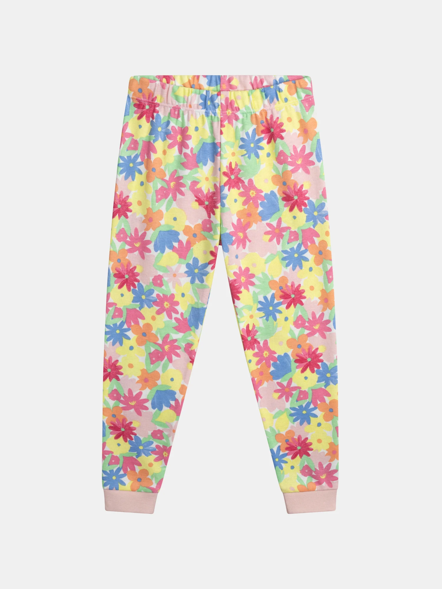 Pyjama long avec imprimé intégral "fleurs multicolores" pour enfant fille - Image 6