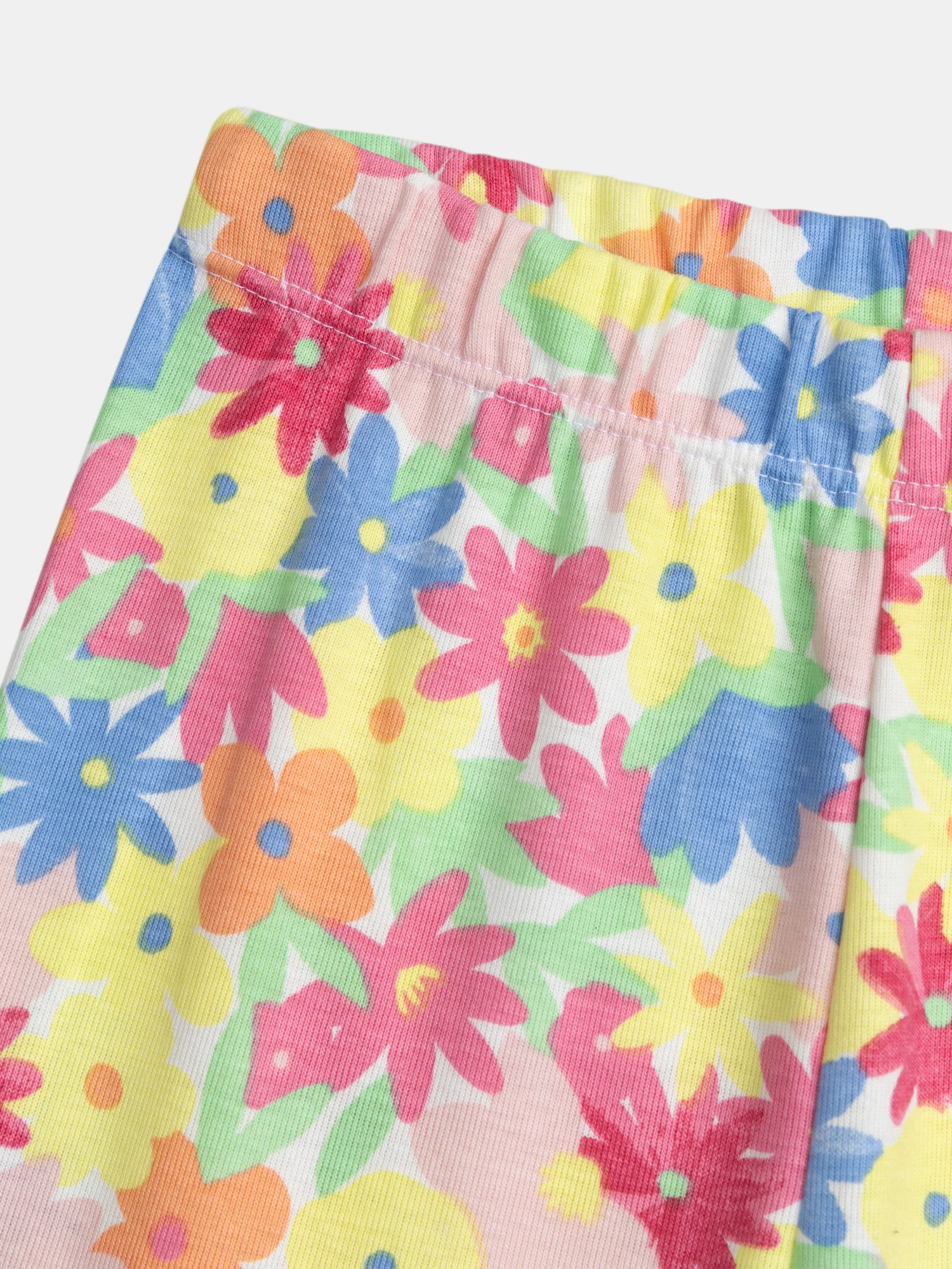 Pyjama long avec imprimé intégral "fleurs multicolores" pour enfant fille - Image 7