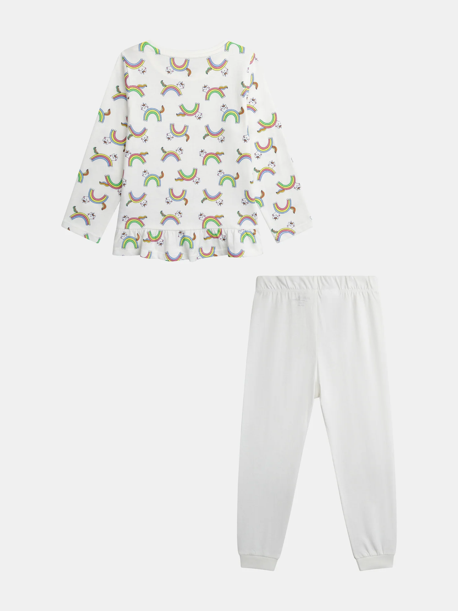 Pyjama long imprimé arc-en-ciel pour enfant fille - Image 10