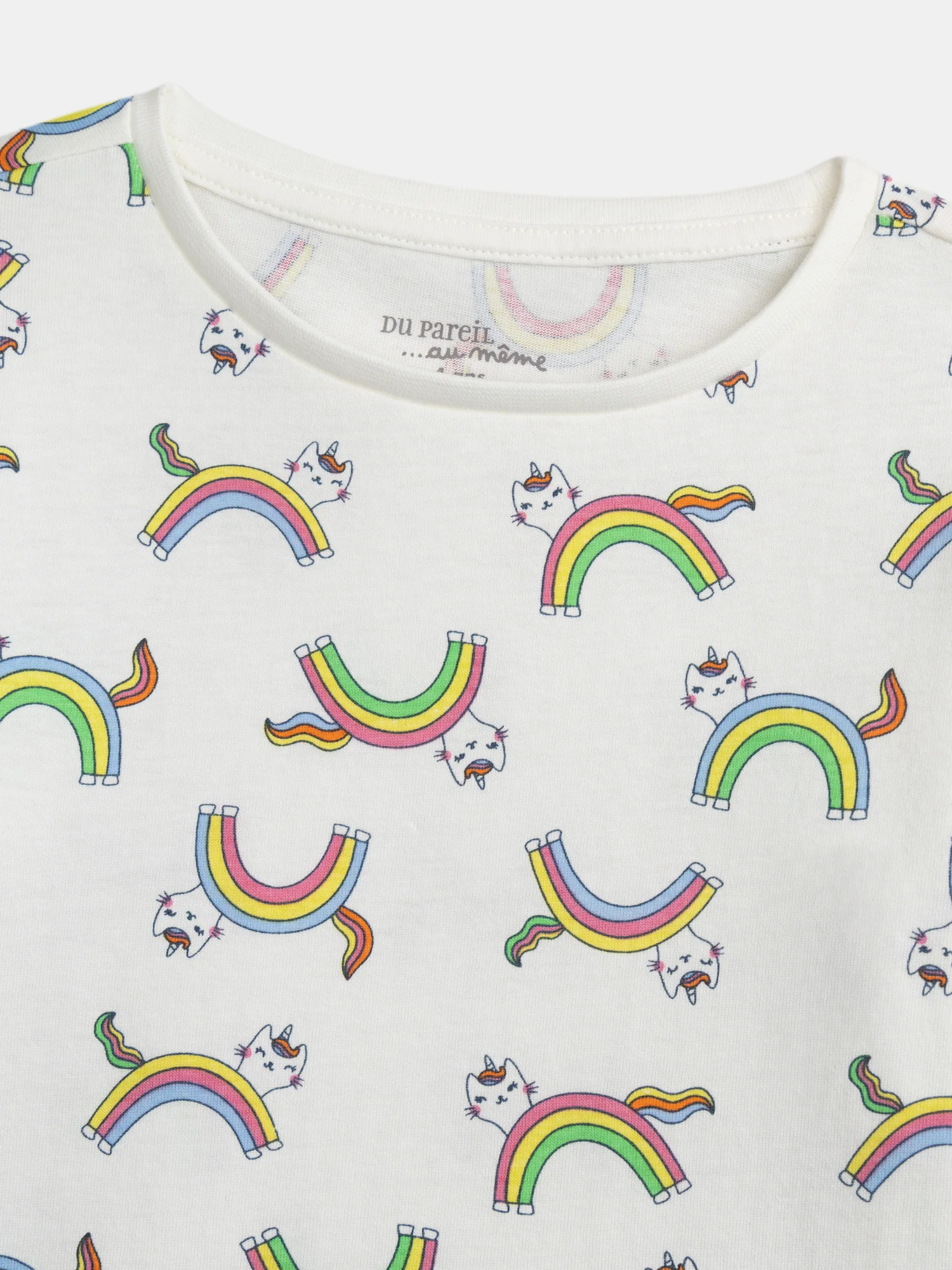 Pyjama long imprimé arc-en-ciel pour enfant fille - Image 5