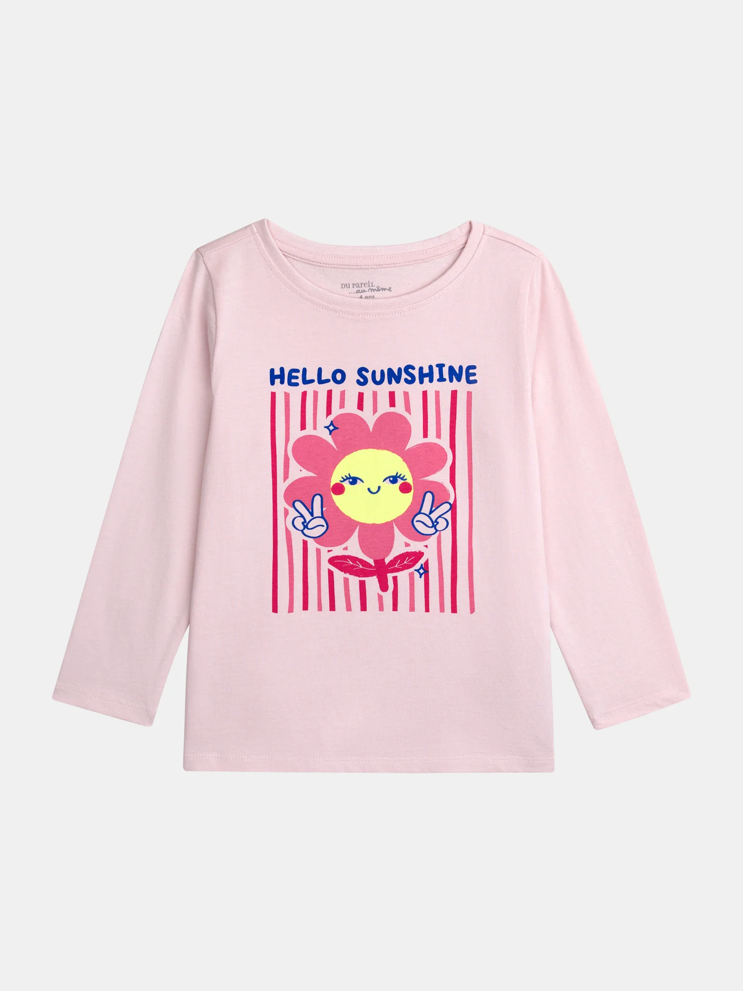 Pyjama long rose "Hello Sunshine" pour enfant fille - Image 4