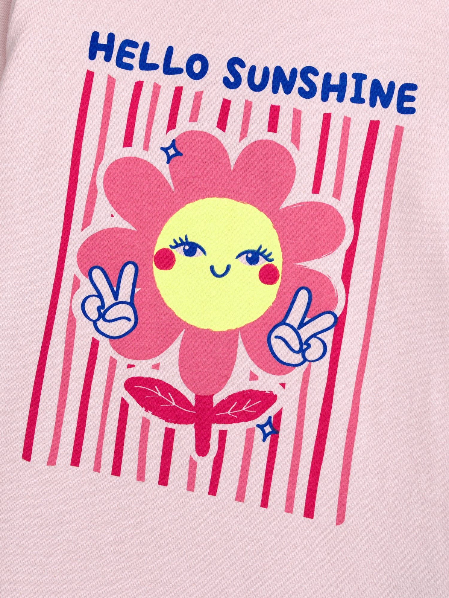 Pyjama long rose "Hello Sunshine" pour enfant fille - Image 5