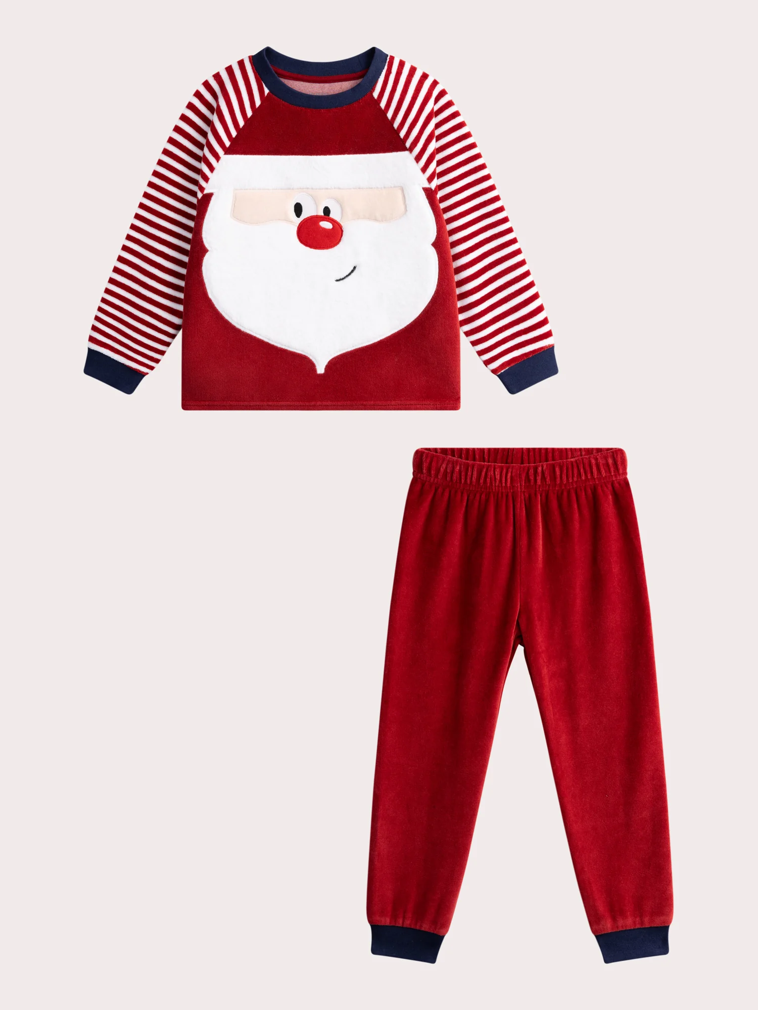 Pyjama pere Noël en velours pour garçon