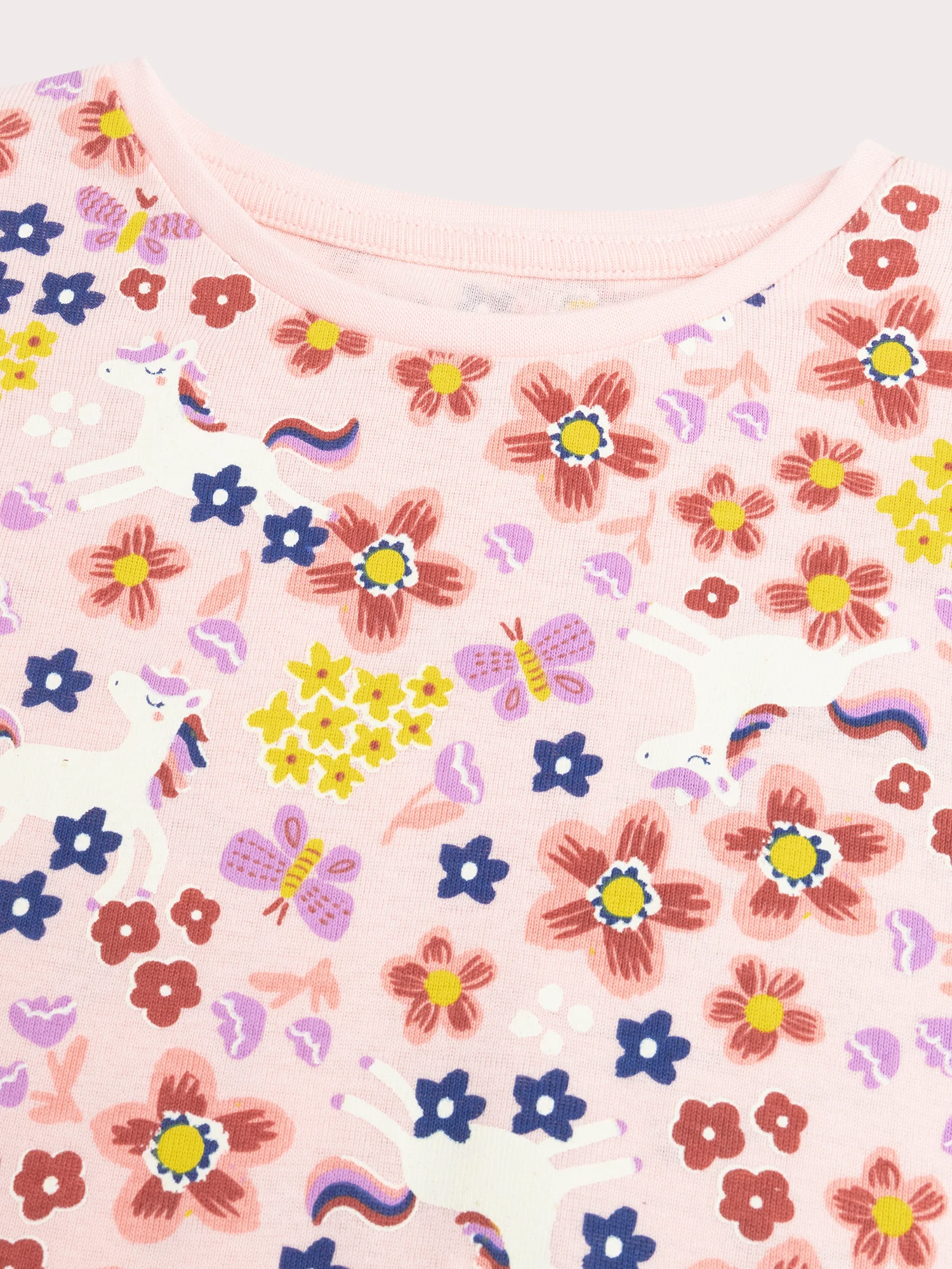 Pyjama phosphorescent rose dragée pour enfant fille - Image 4
