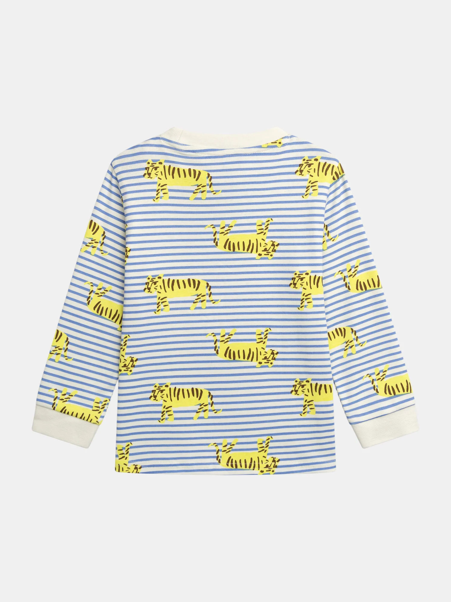 Pyjama rayé avec imprimé intégral tigre pour enfant garçon - Image 7