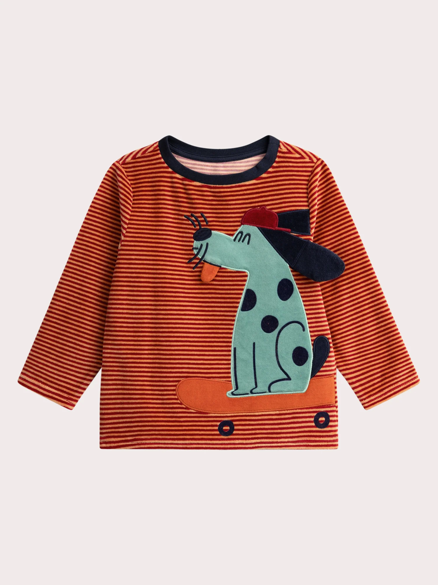 Pyjama rouge en velours pour garçon - Image 2