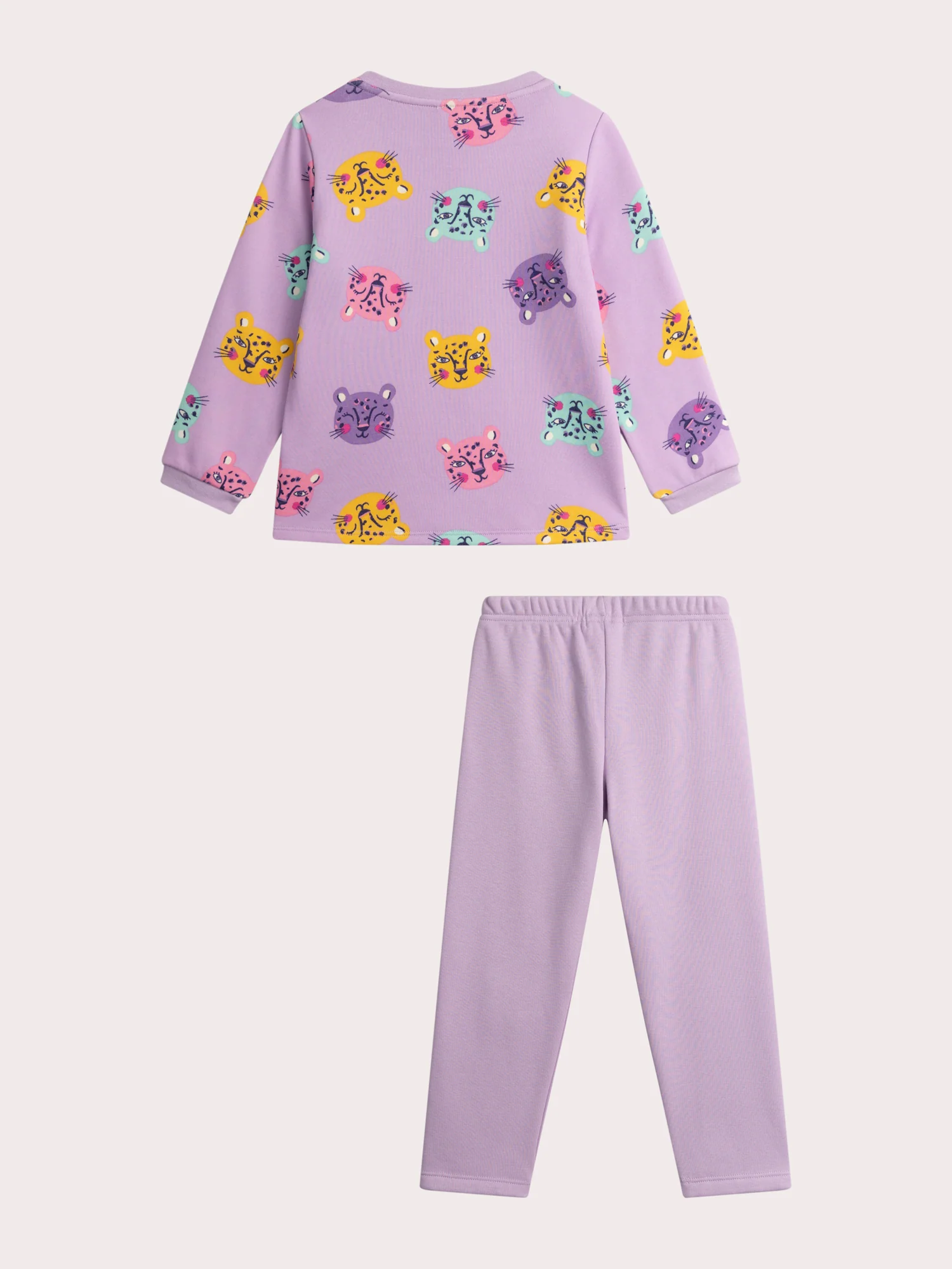 Pyjama violet en molleton fourré pour fille - Image 6