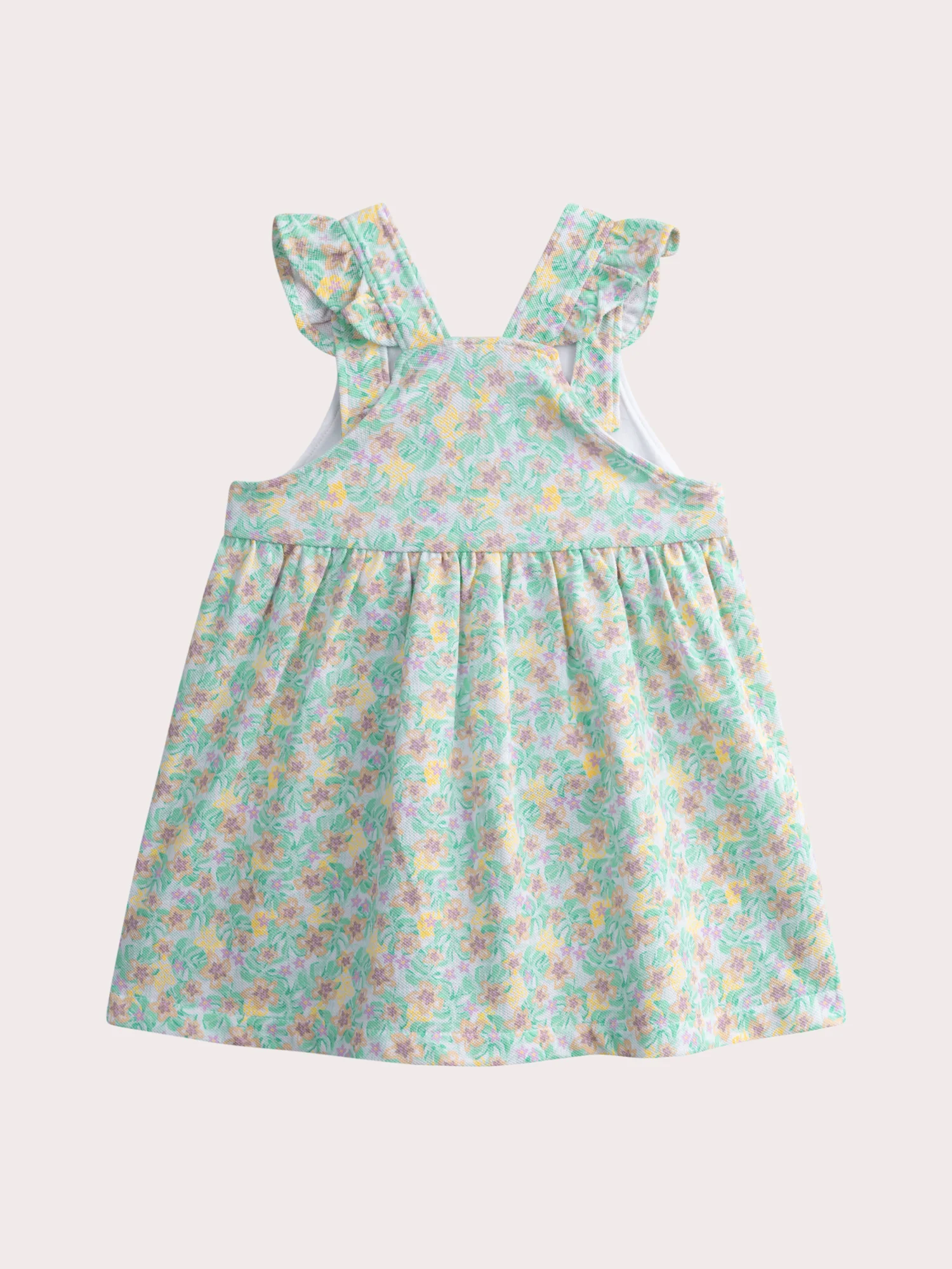 Robe à bretelles fleurs exotiques pour bébé fille - Image 4