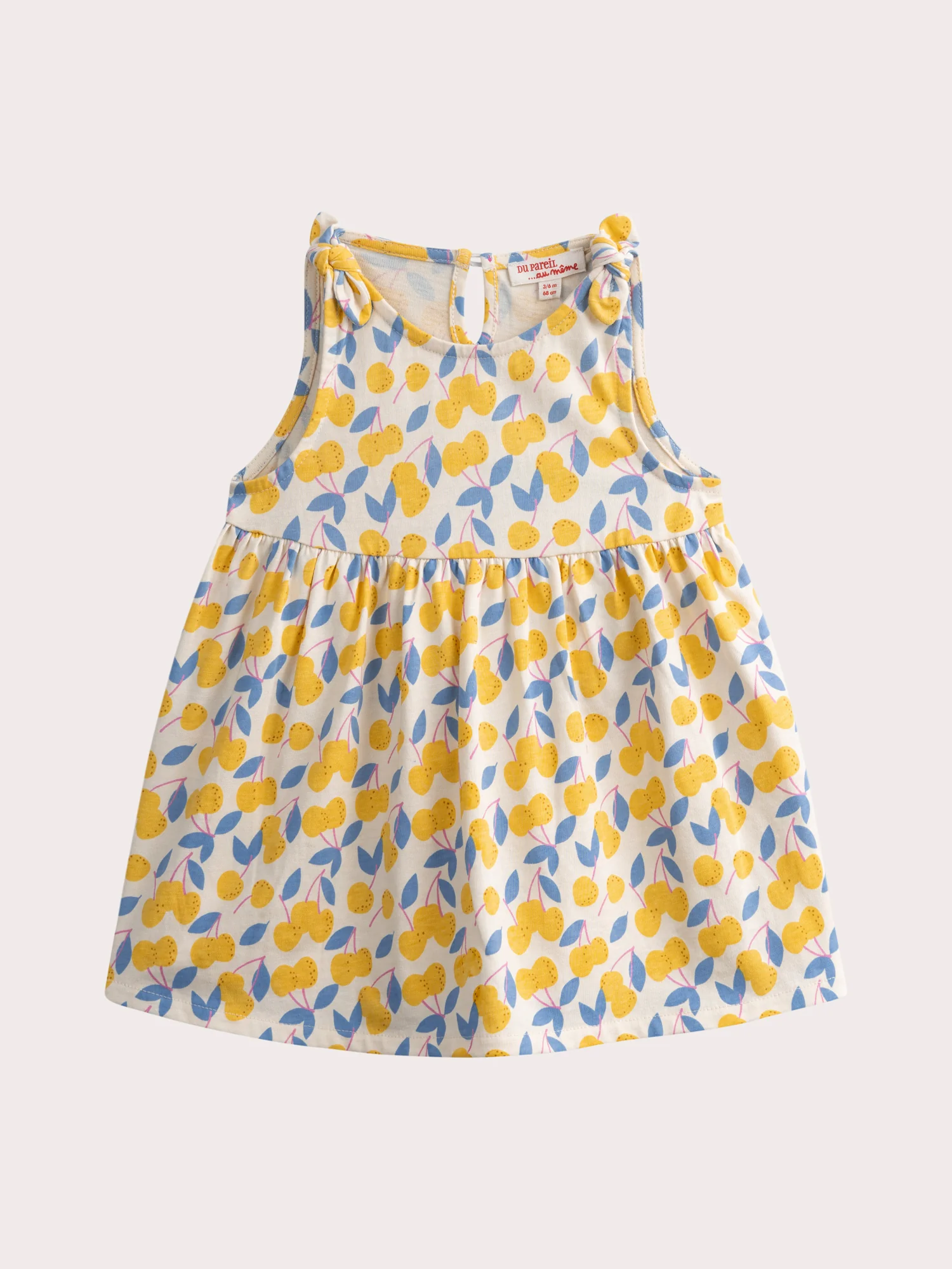 Robe à imprimé cerise pour bébé fille