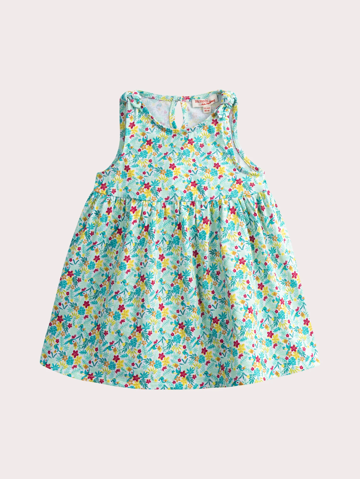 Robe à imprimé exotique pour bébé fille
