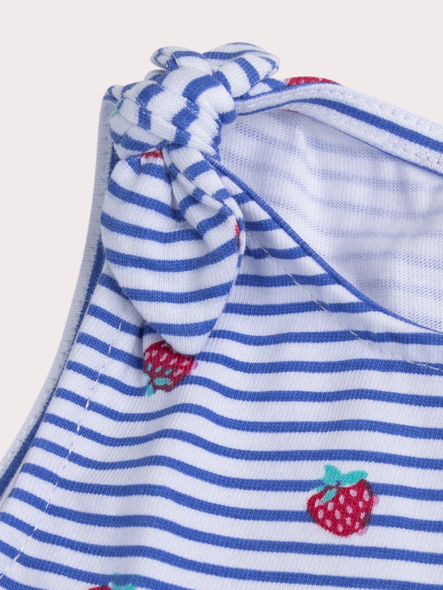 Robe à rayures fraises pour bébé fille - Image 2