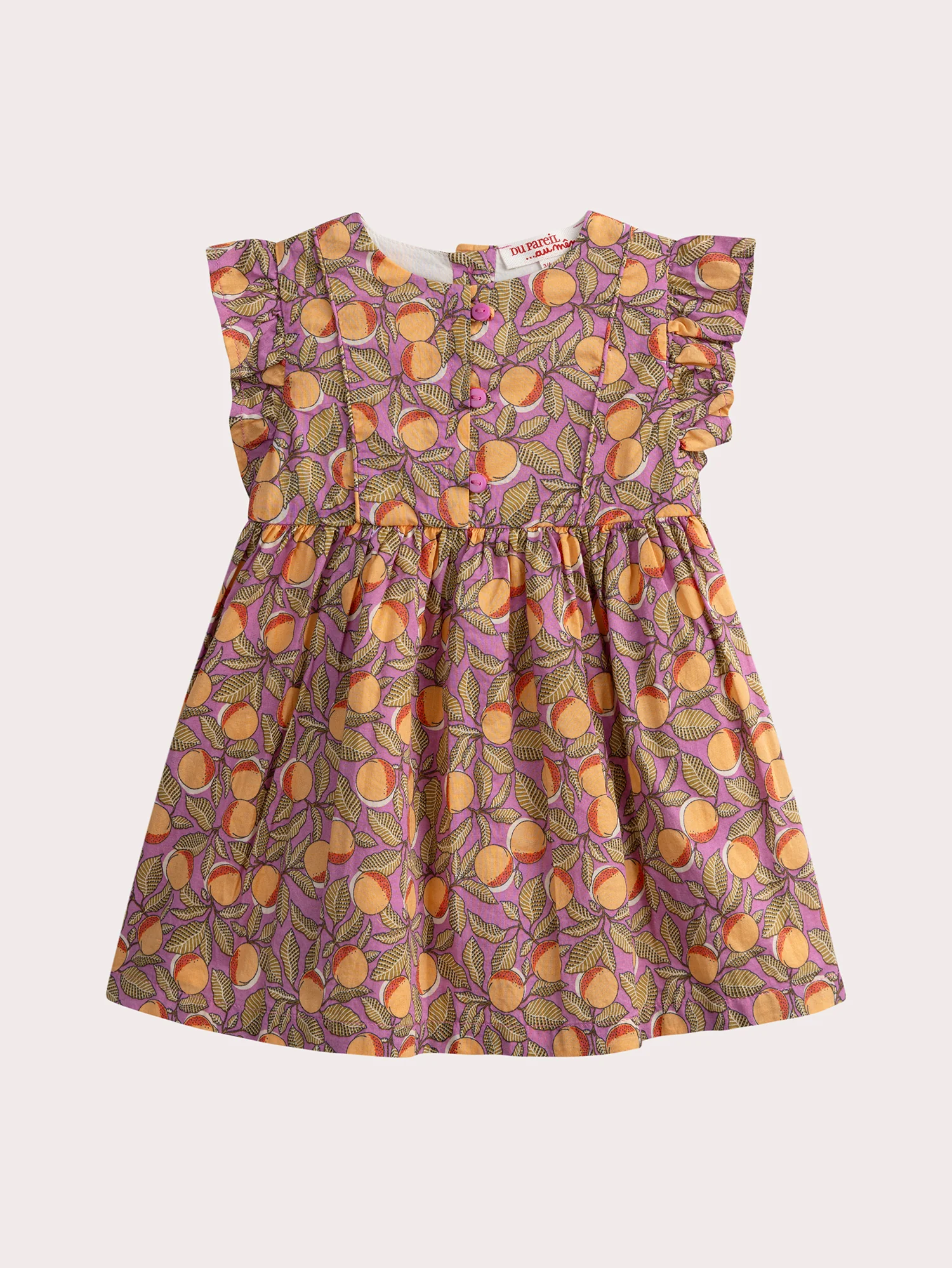Robe agrumes pour bébé fille