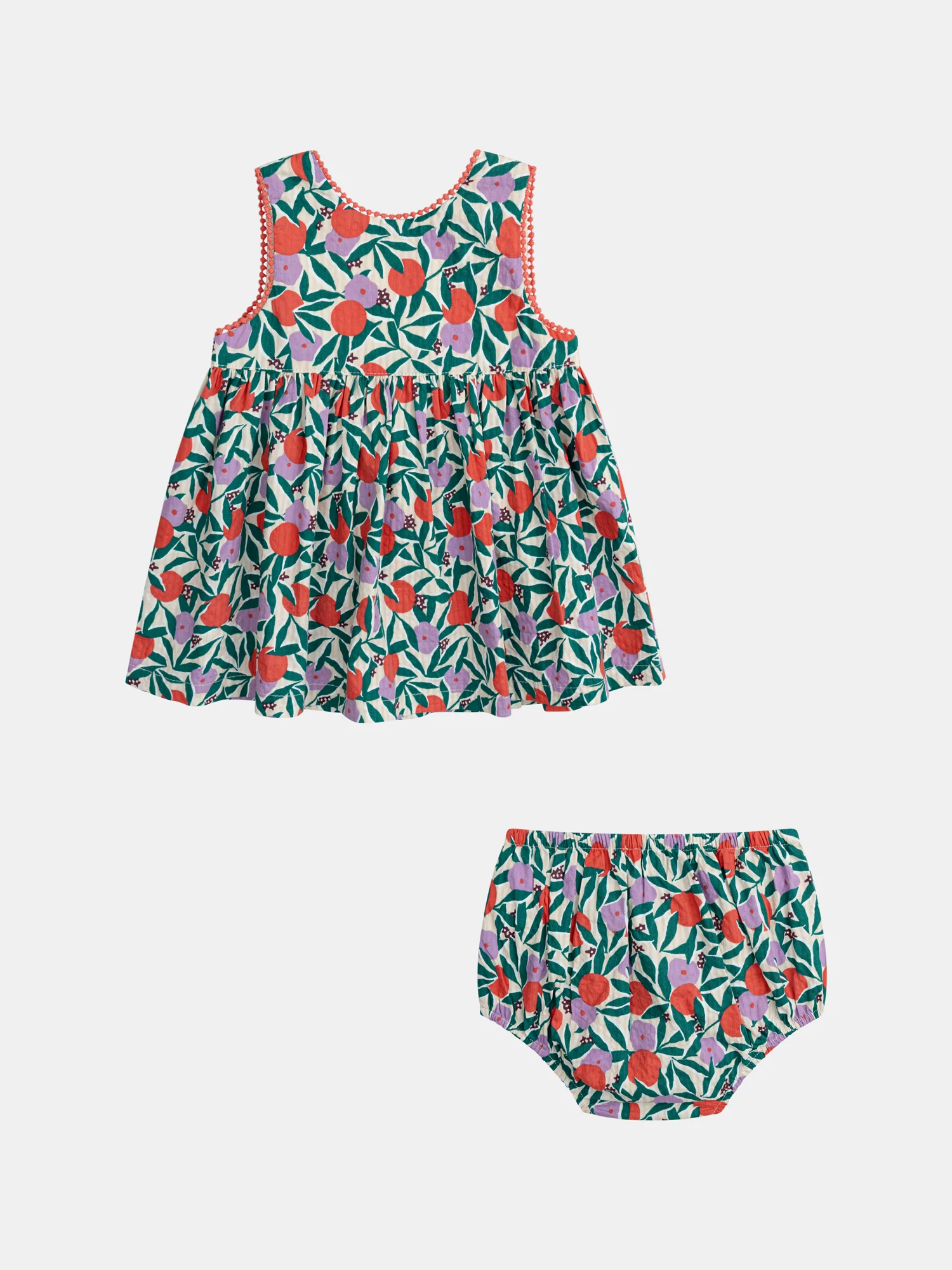 Robe à imprimé floral et sa petite culotte assortie pour bébé fille - Image 8