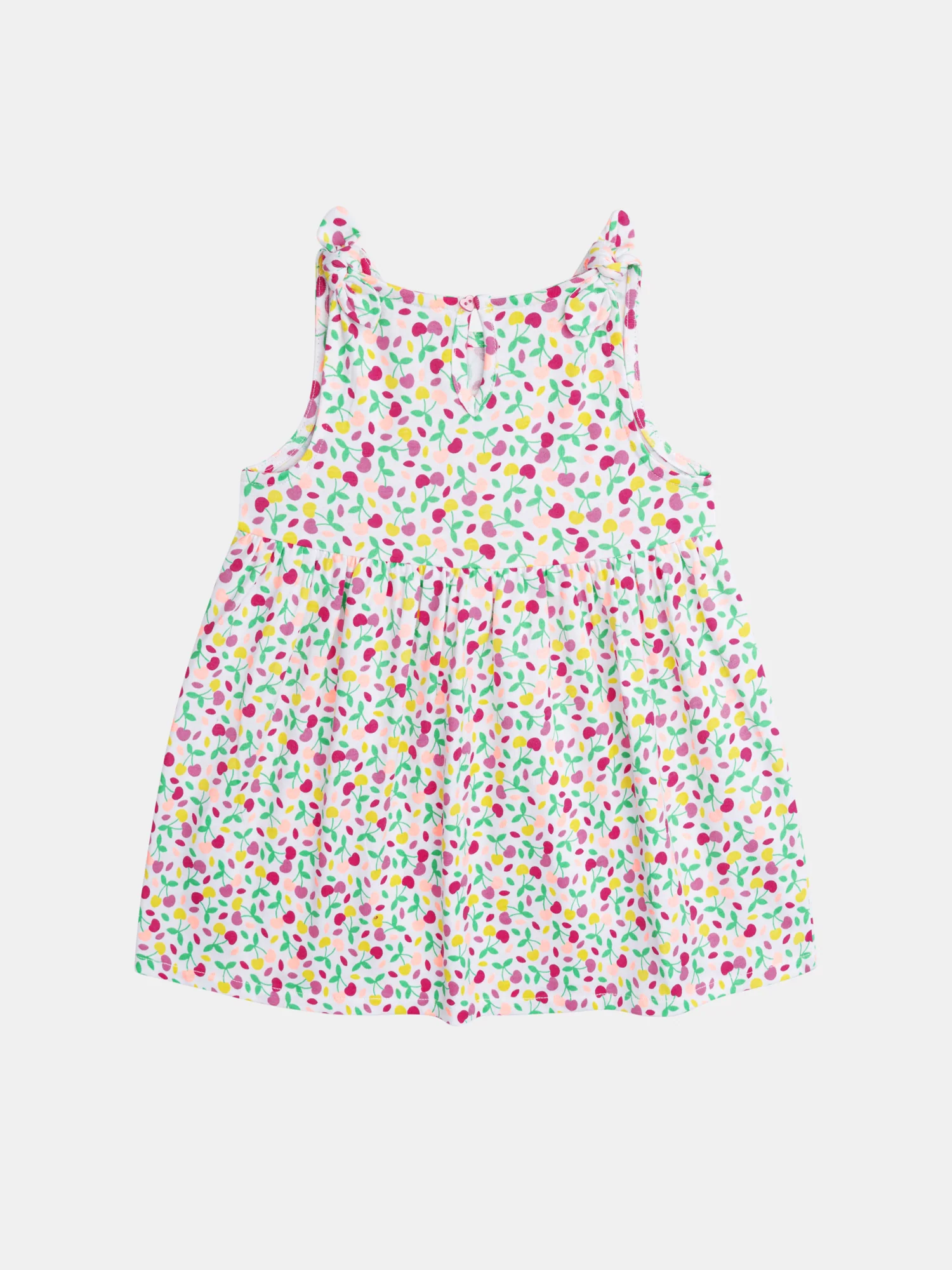 Robe multicolore à imprimé cerises pour bébé fille - Image 3