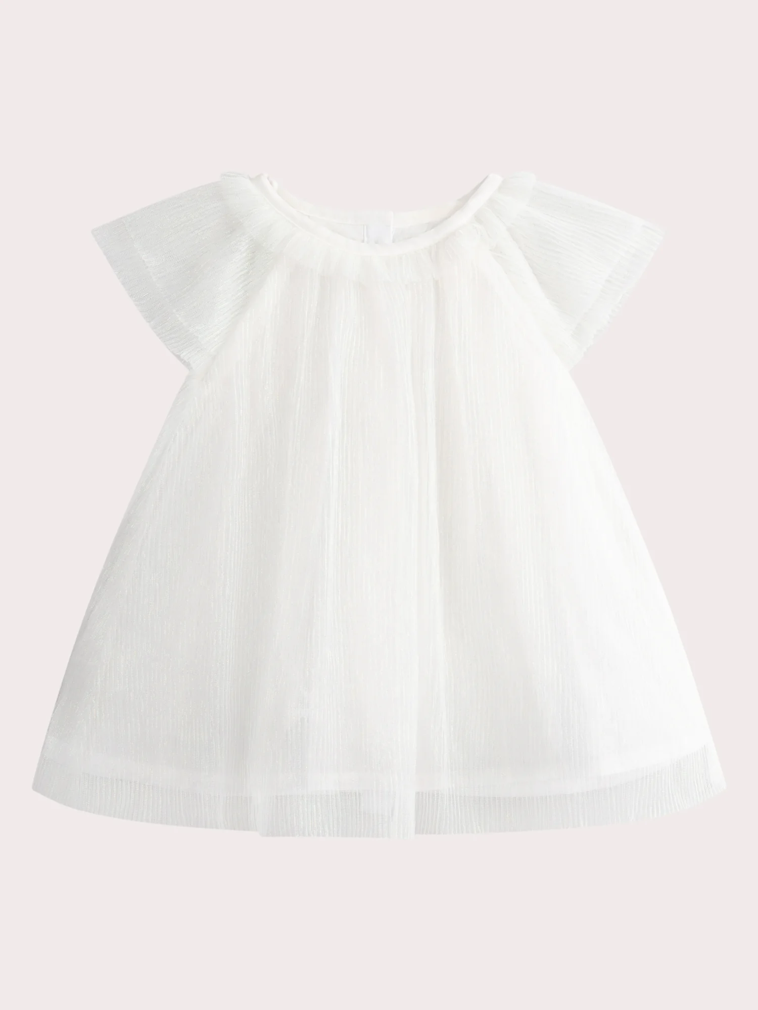 Robe blanche pour bébé fille