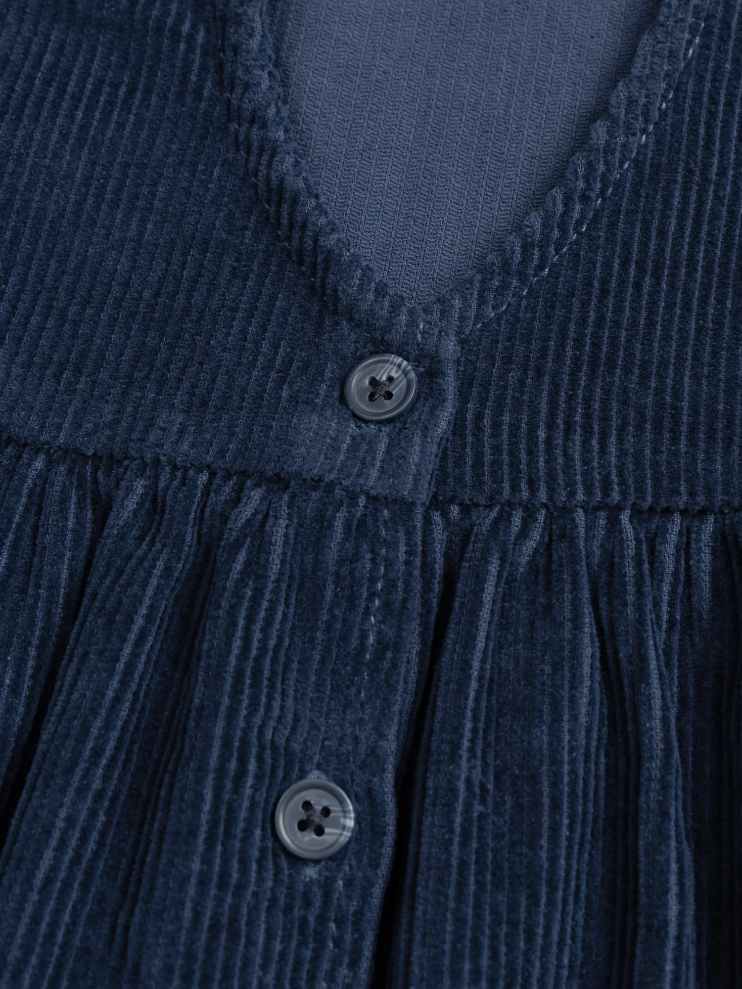 Robe bleu en velours grosses côtes - Image 3