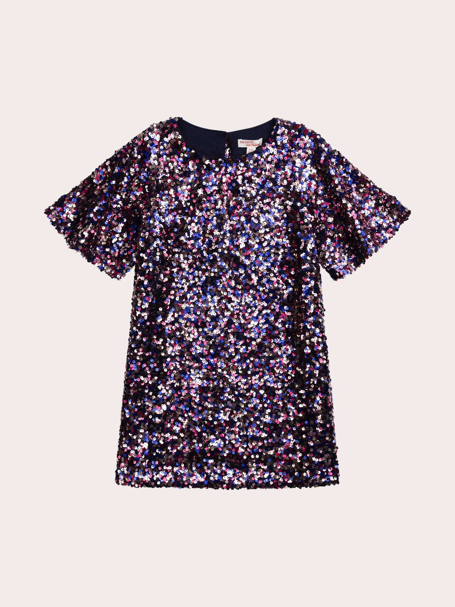 Robe festive à sequins multicolores