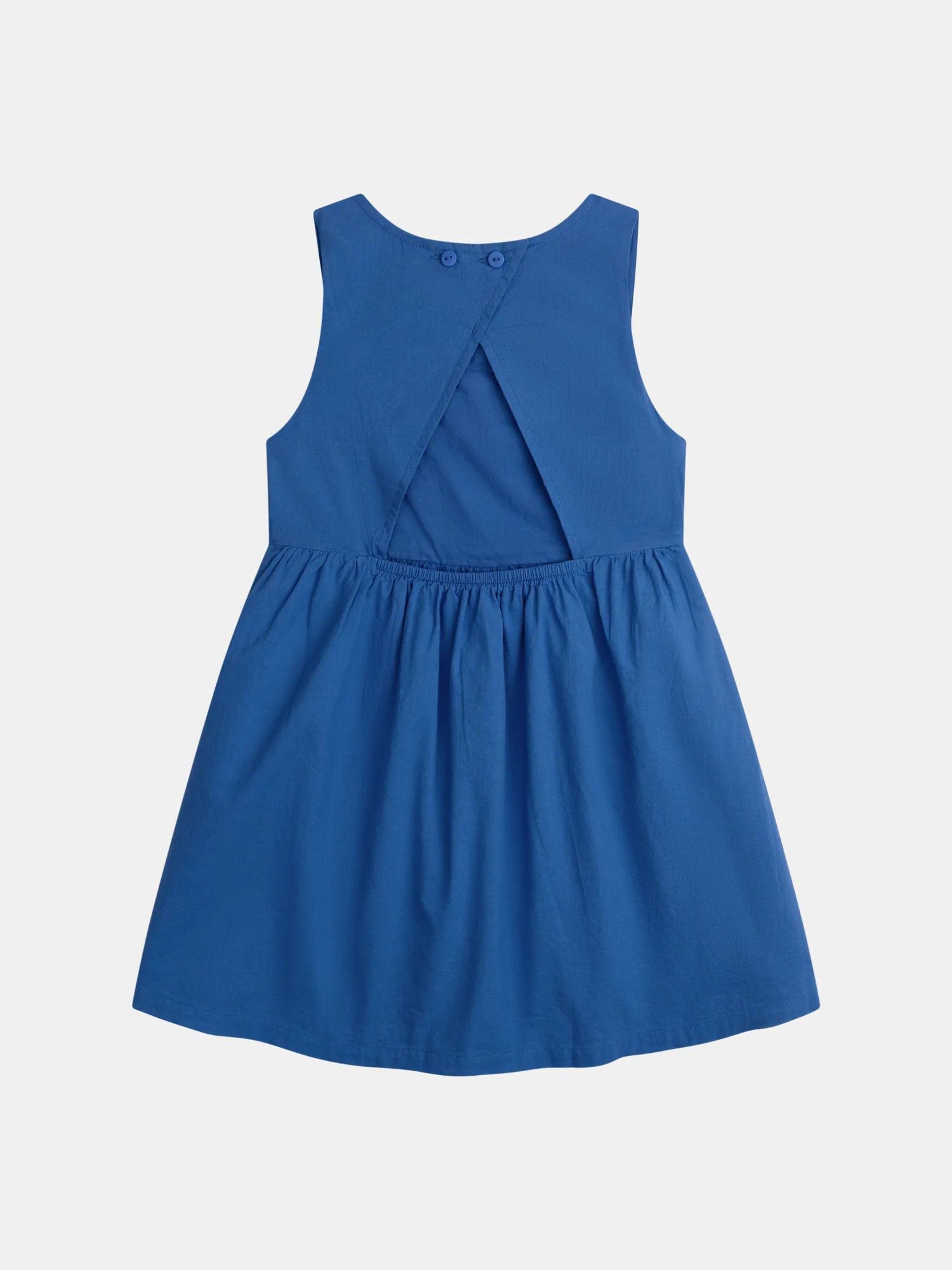 Robe bleue à broderies forales pour fille - Image 7
