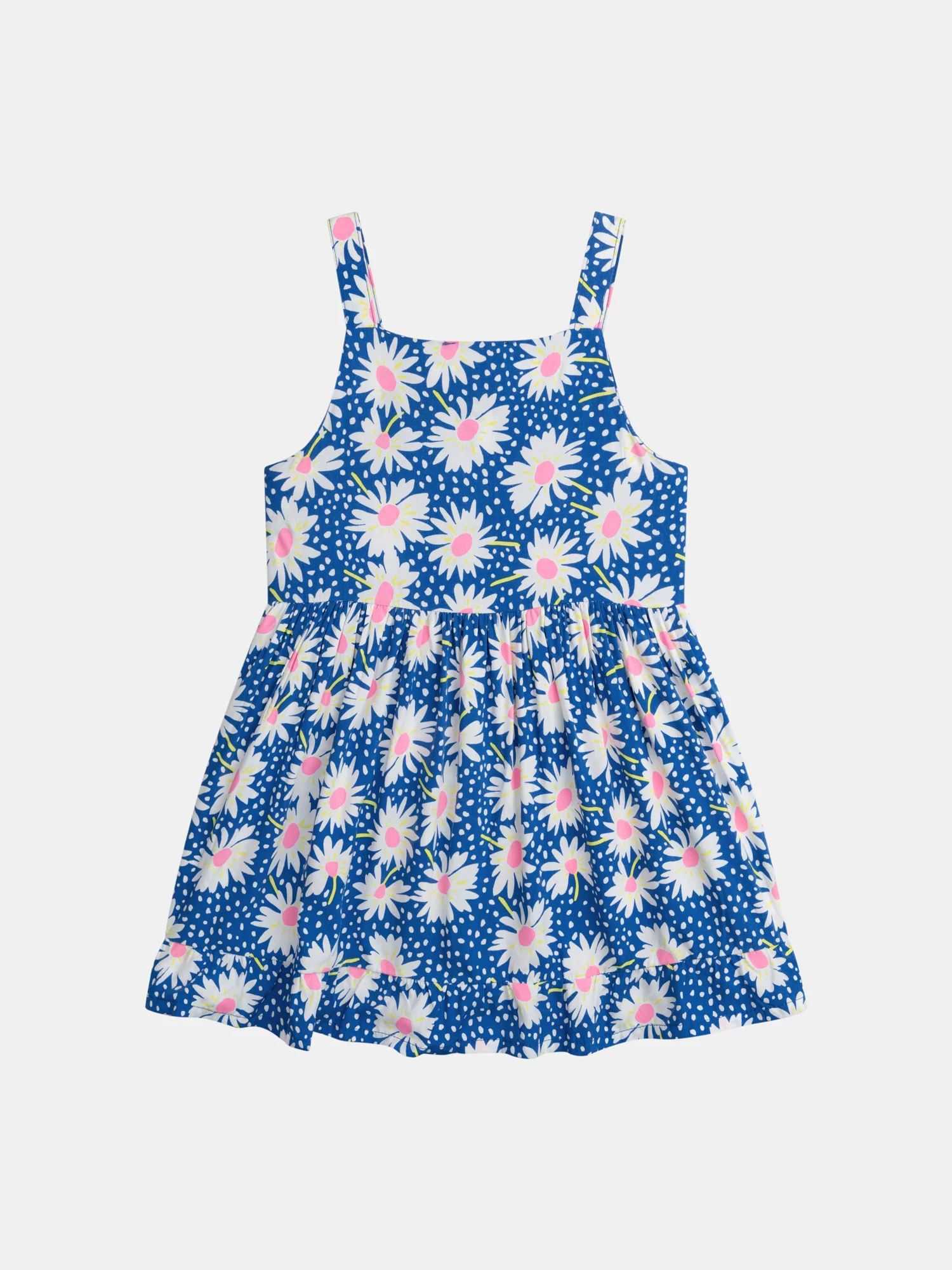 Robe bleue à imprimé fleurs pour fille - Image 6