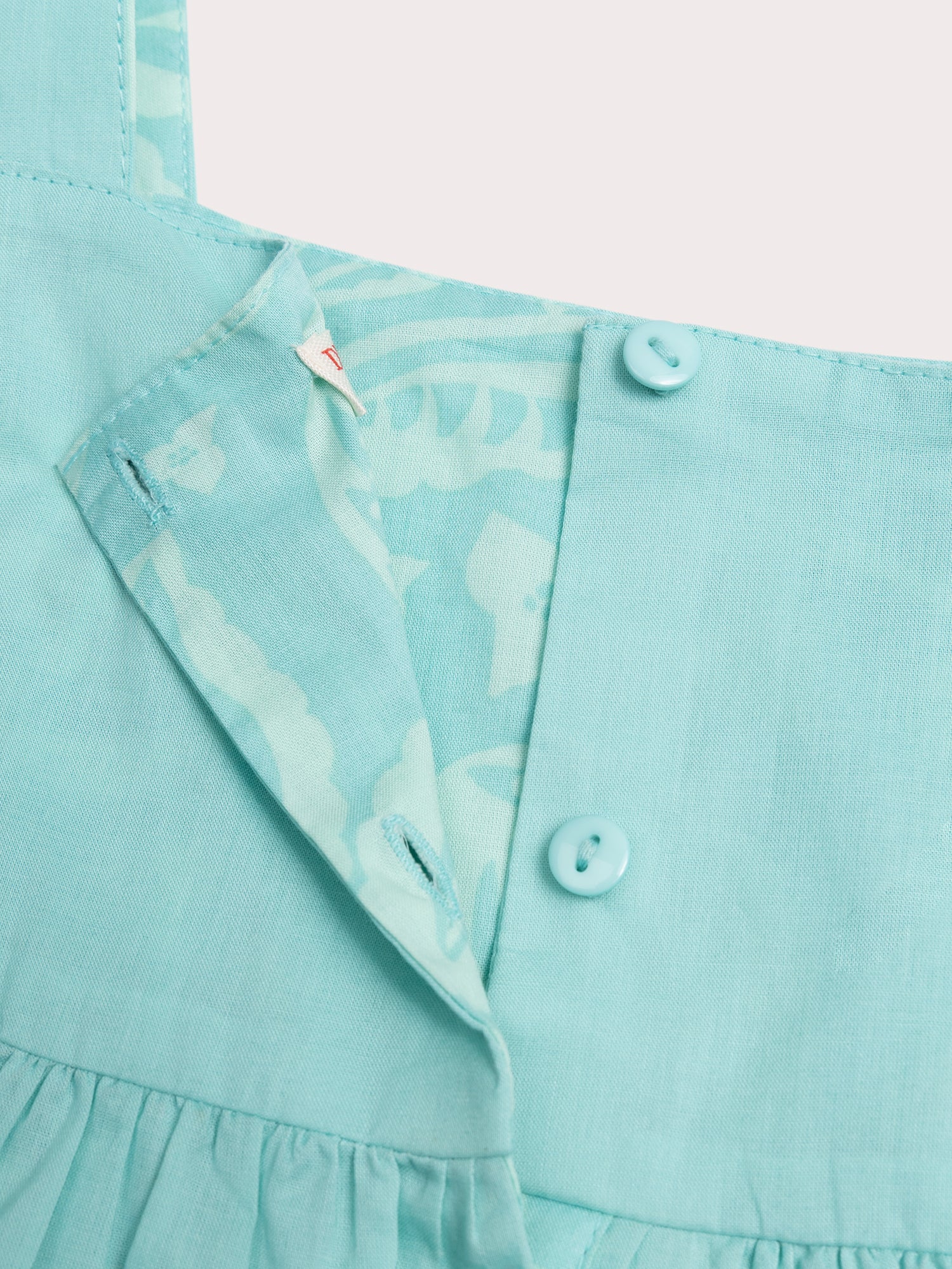 Robe bleu réversible à bretelles fines - Image 3
