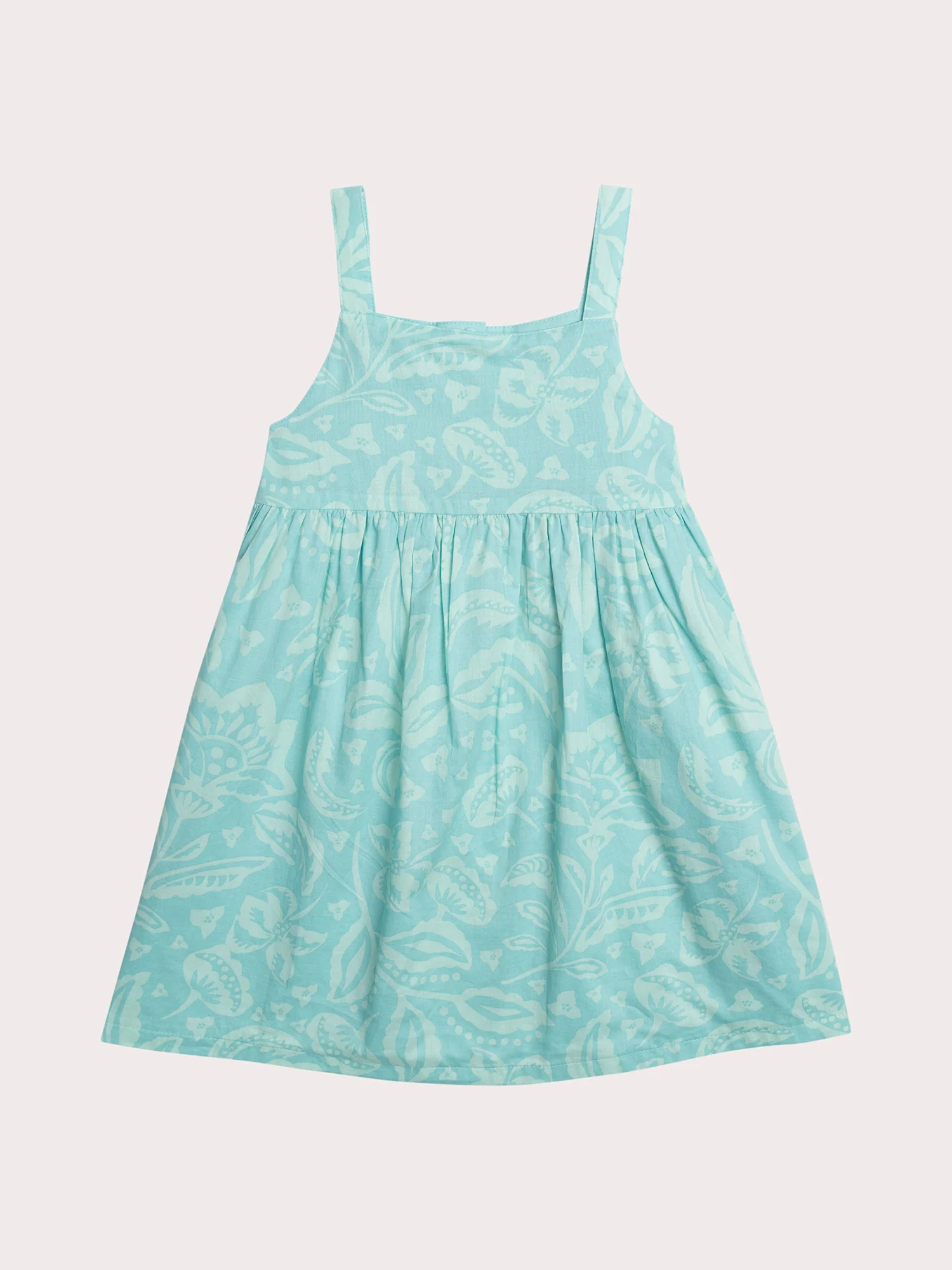 Robe bleu réversible à bretelles fines - Image 4