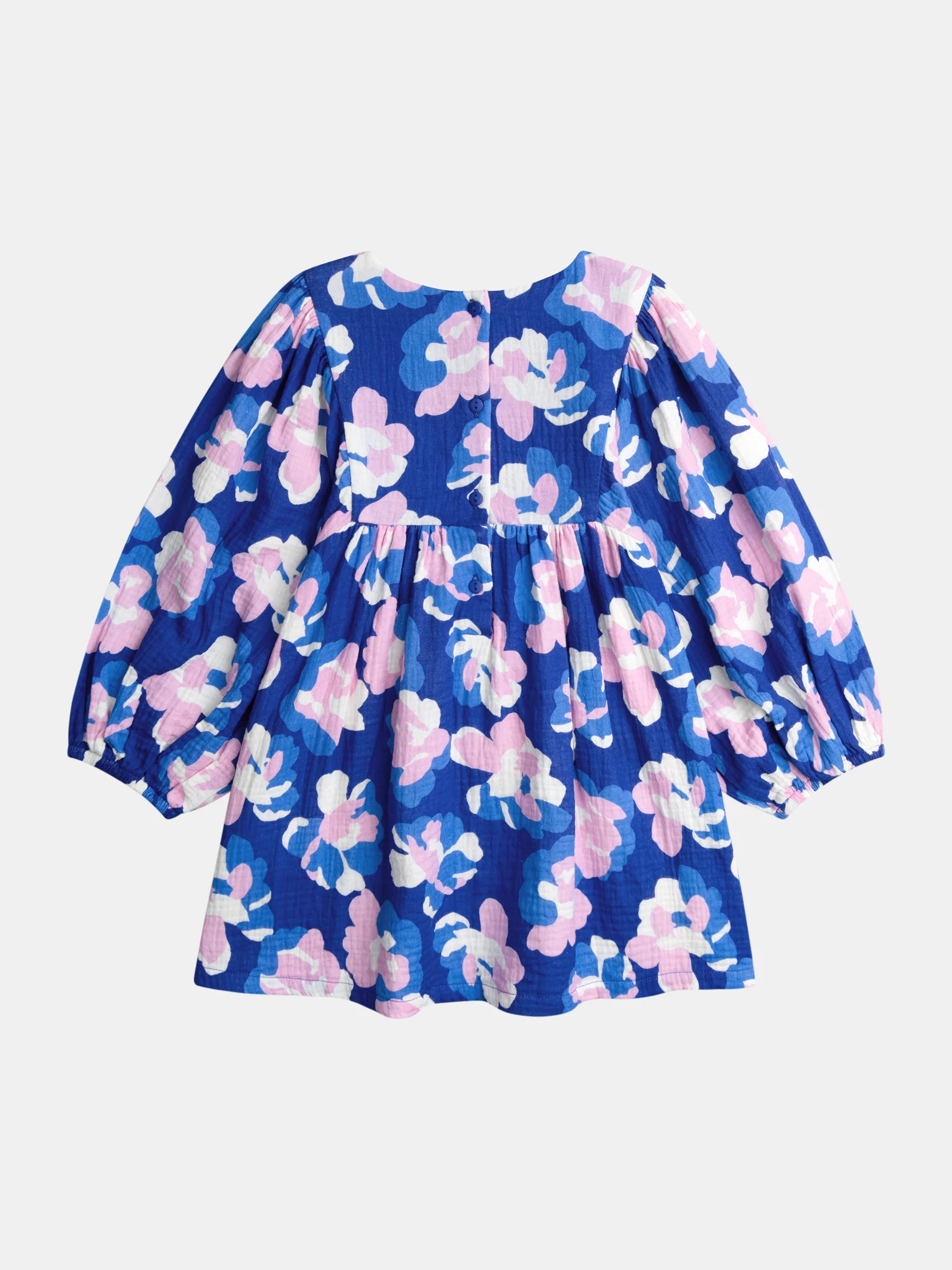 Robe bleue imprimé floral pour fille - Image 6