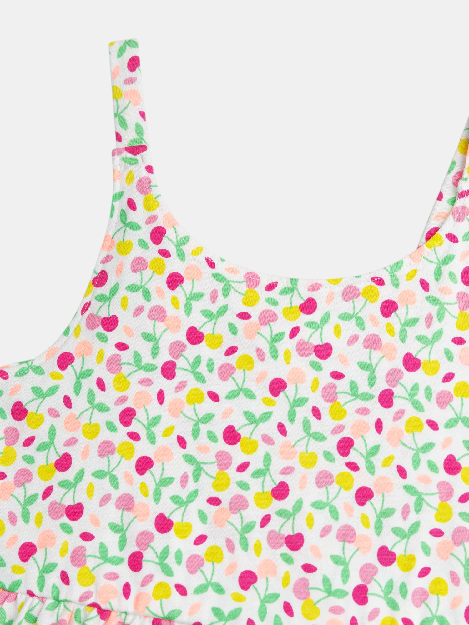 Robe à bretelles imprimé cerises colorées pour fille - Image 6