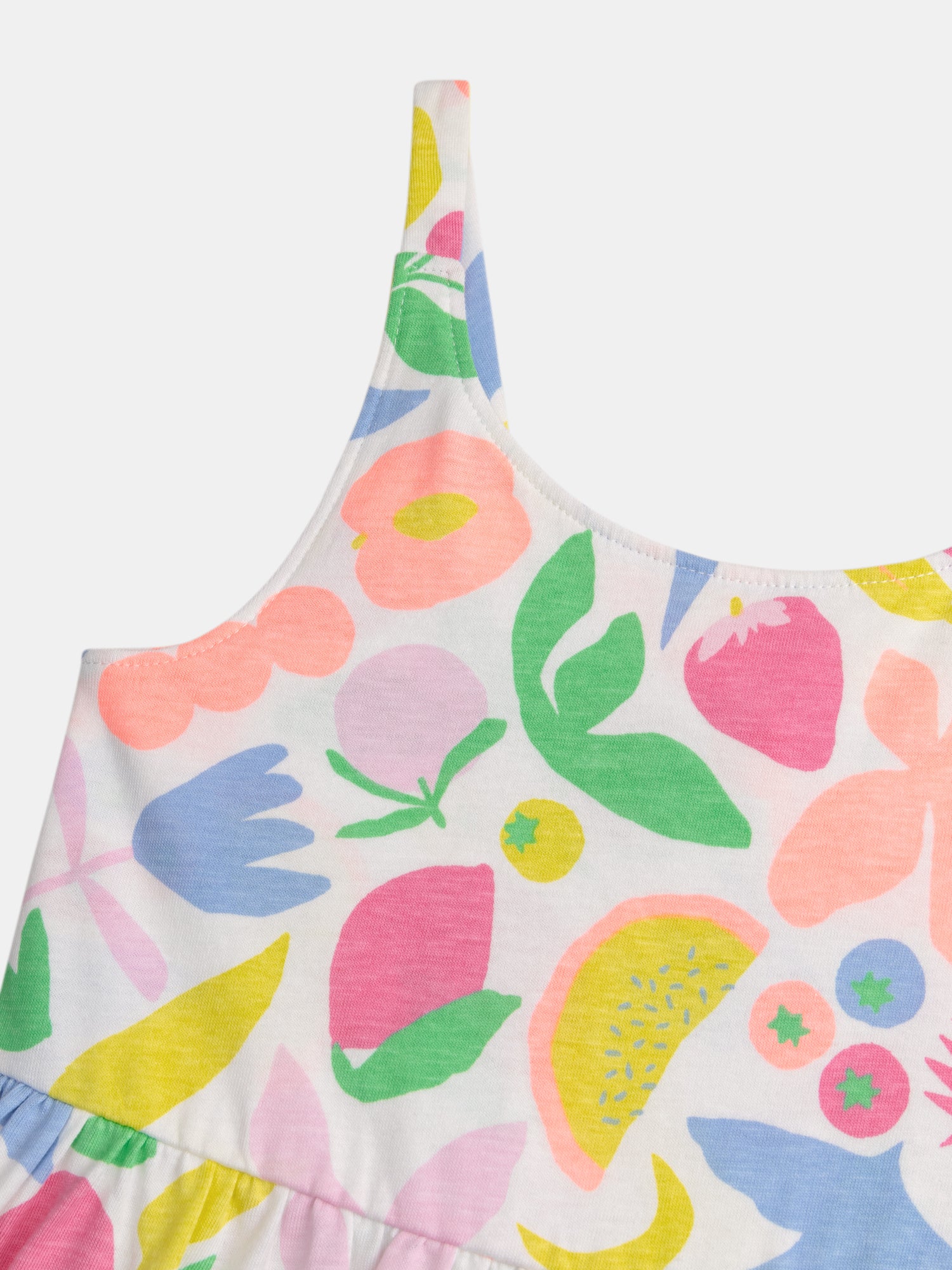 Robe à bretelles imprimé fruits multicolores pour fille - Image 5
