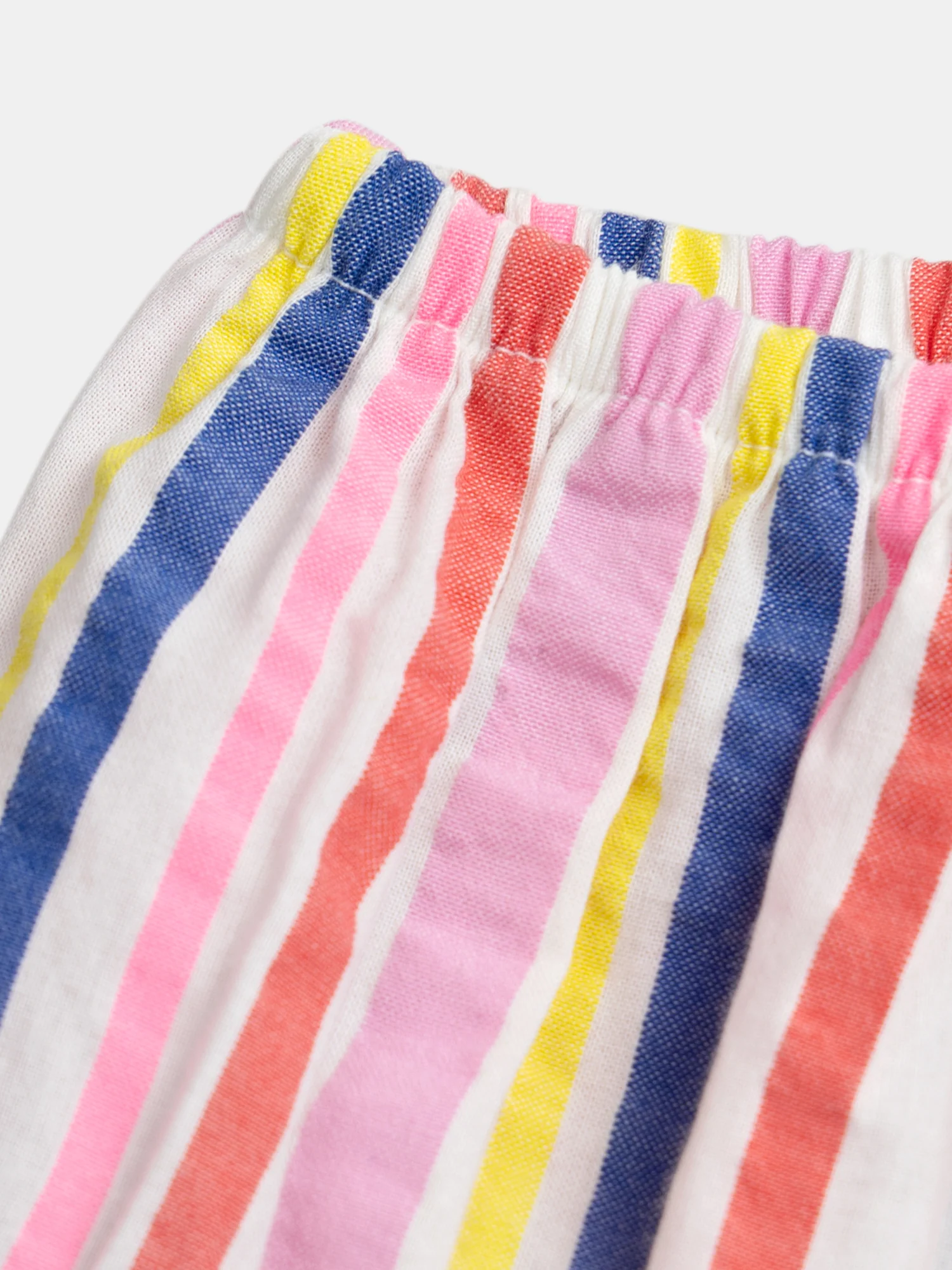 Robe à rayures multicolores et col volanté pour bébé fille - Image 9
