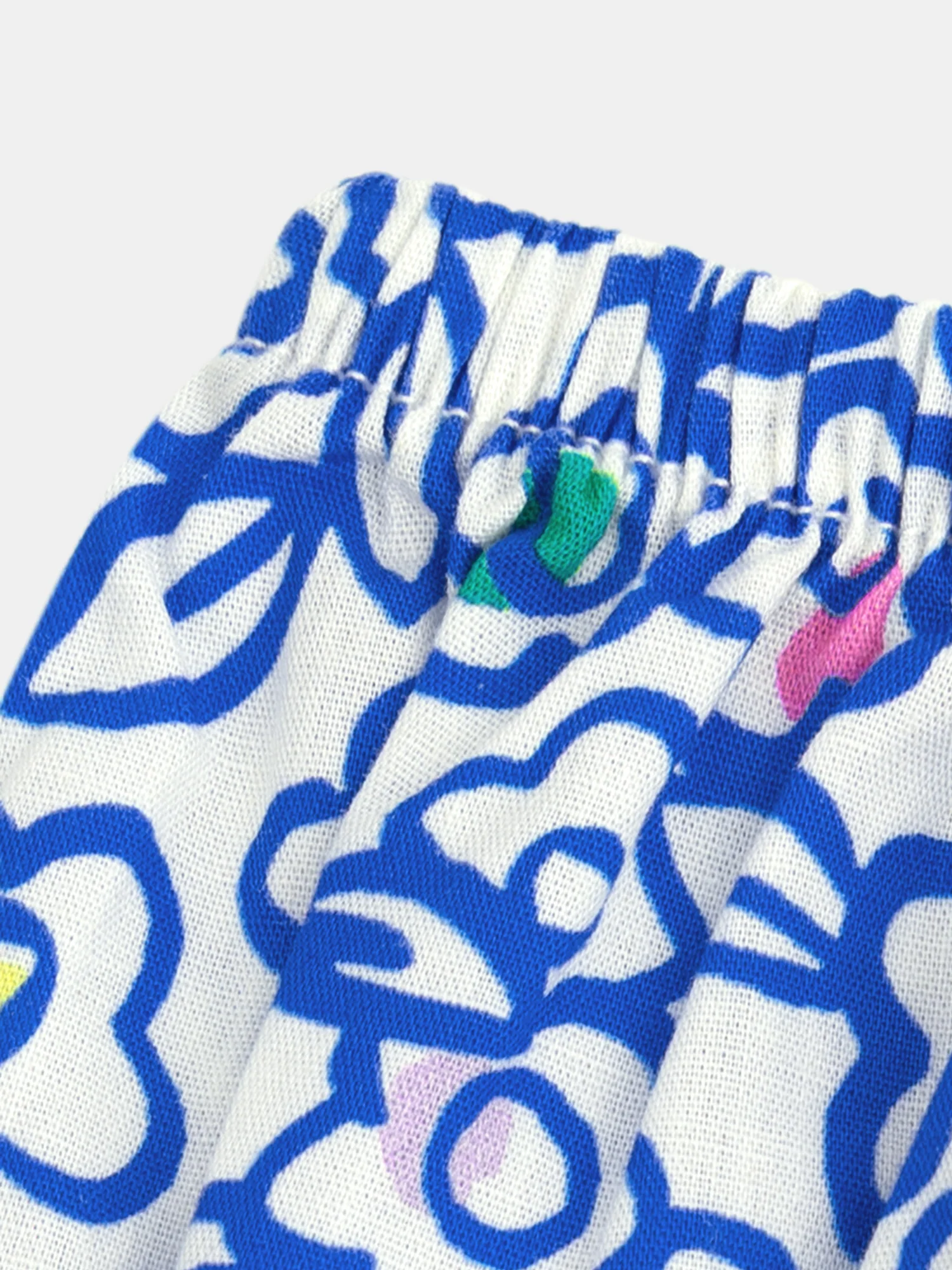 Robe à fleurs bleu et sa culotte assortie pour bébé fille - Image 6