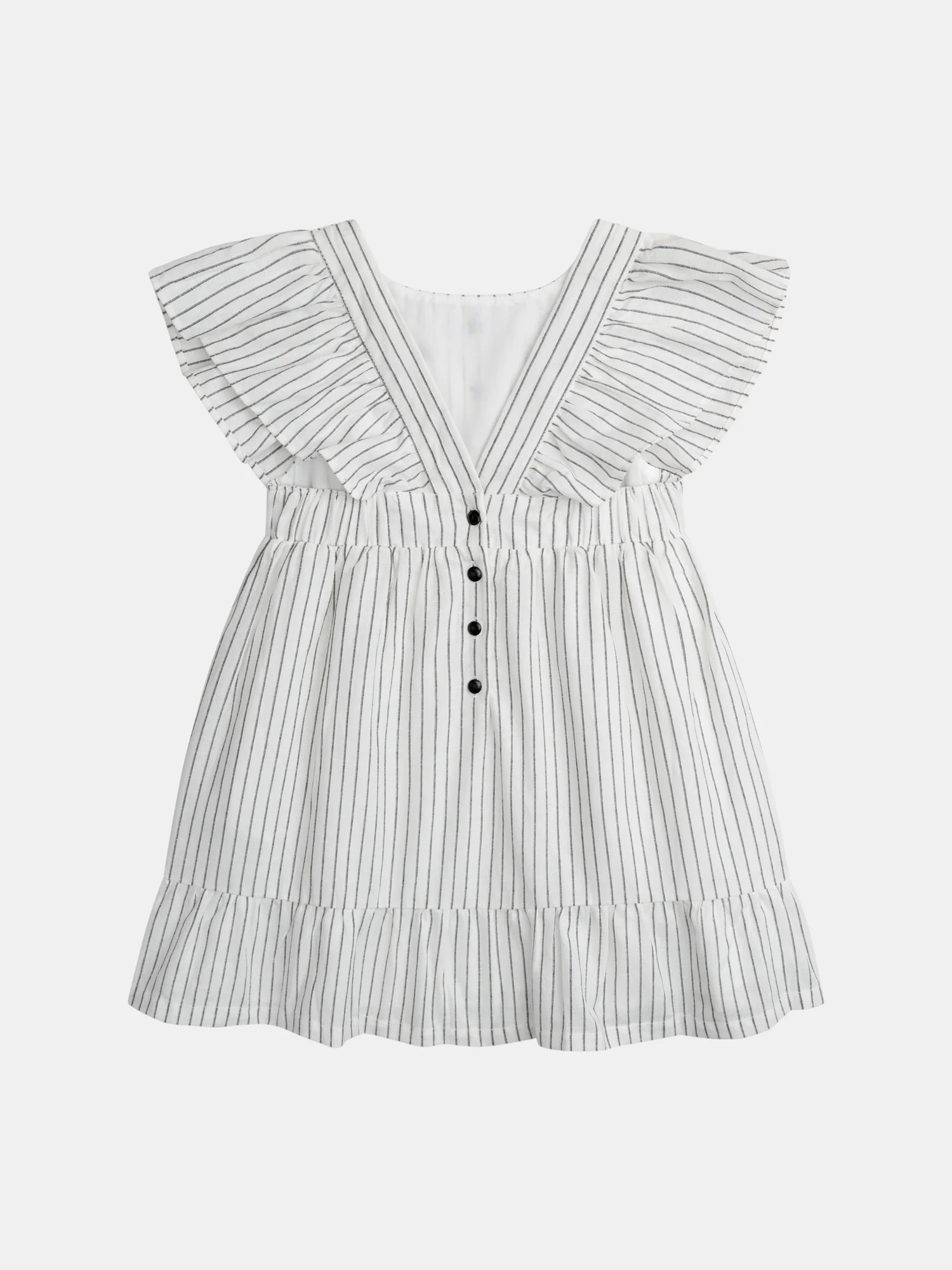 Robe écrue à broderies fleurs pour fille - Image 7