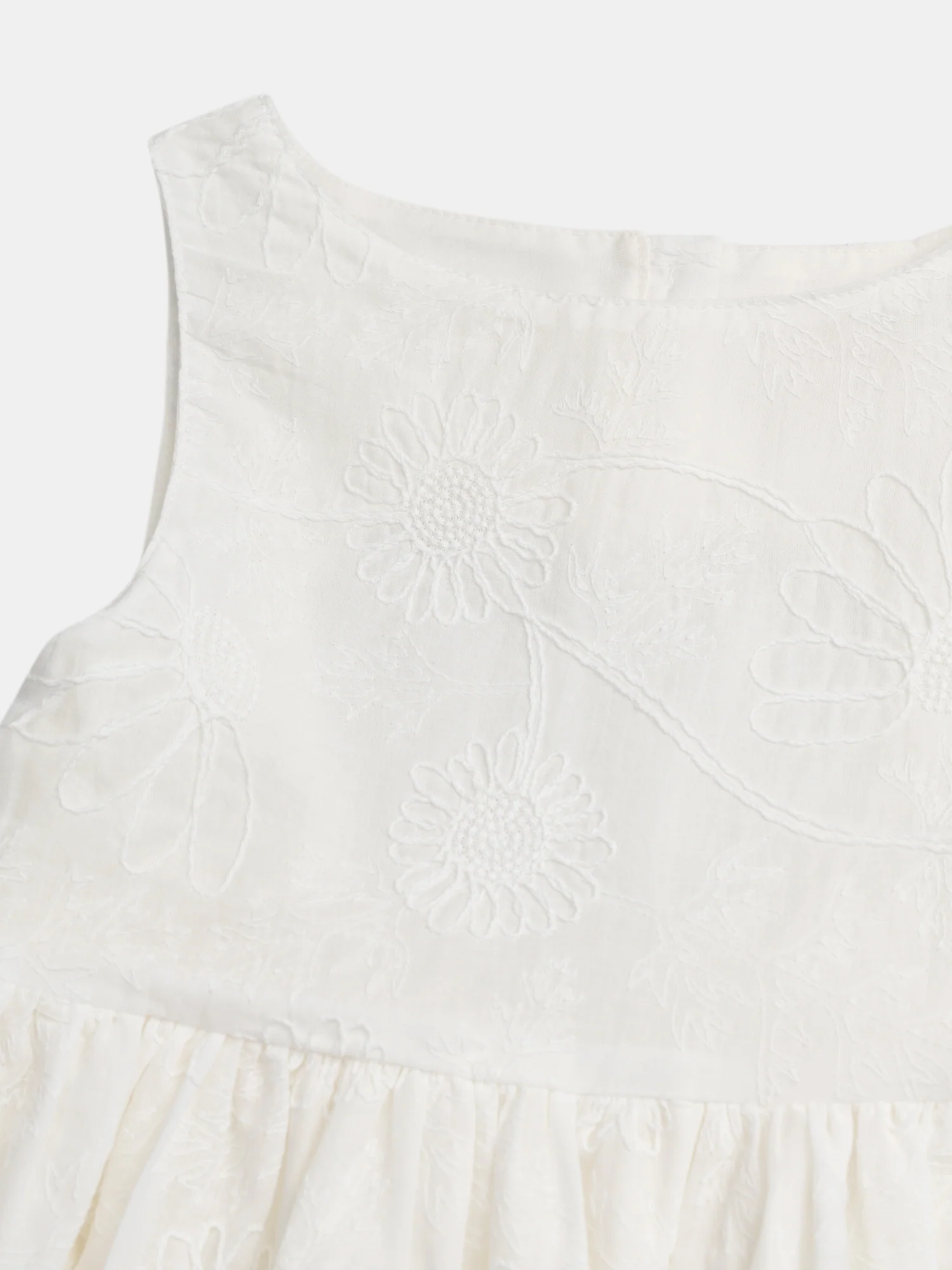 Robe écrue découpe cœur pour fille - Image 3