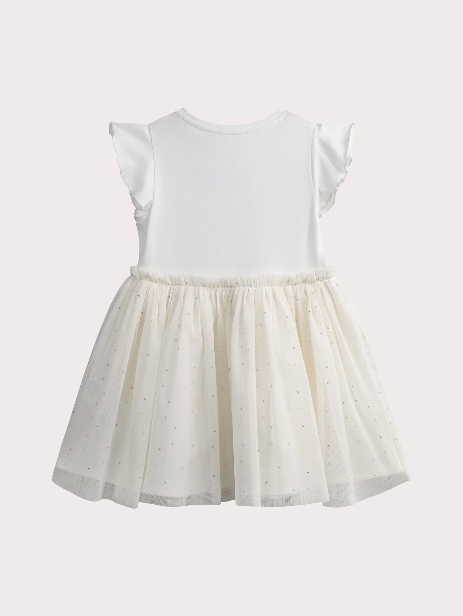 Robe écrue fantaisie bi-matiere - Image 3
