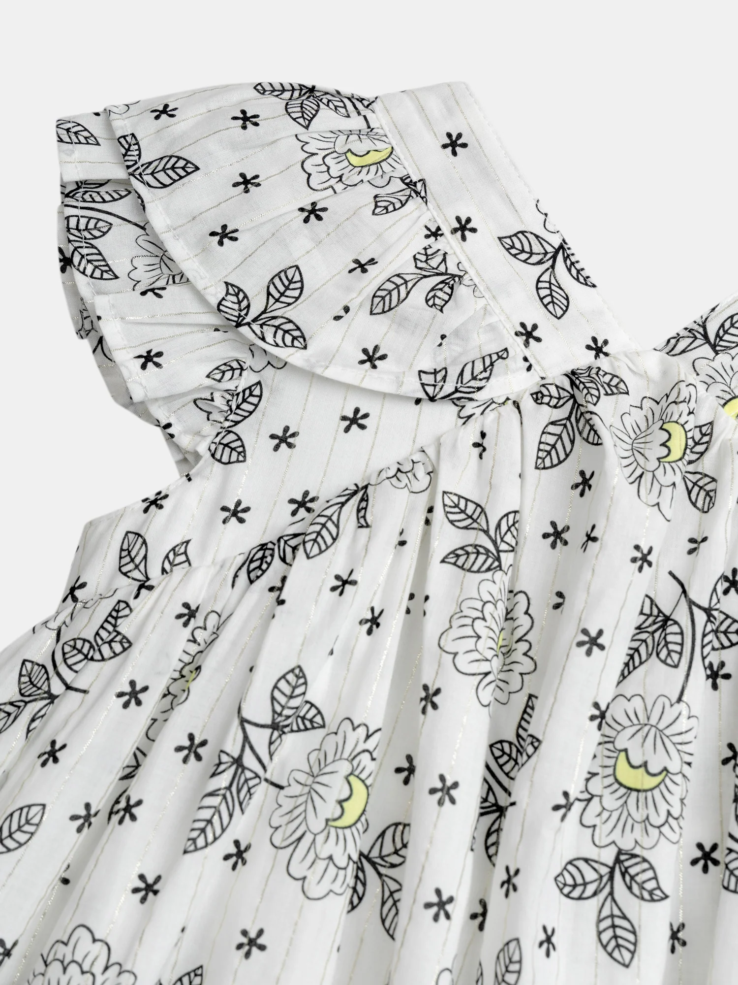 Robe écrue imprimé floral pour fille - Image 3