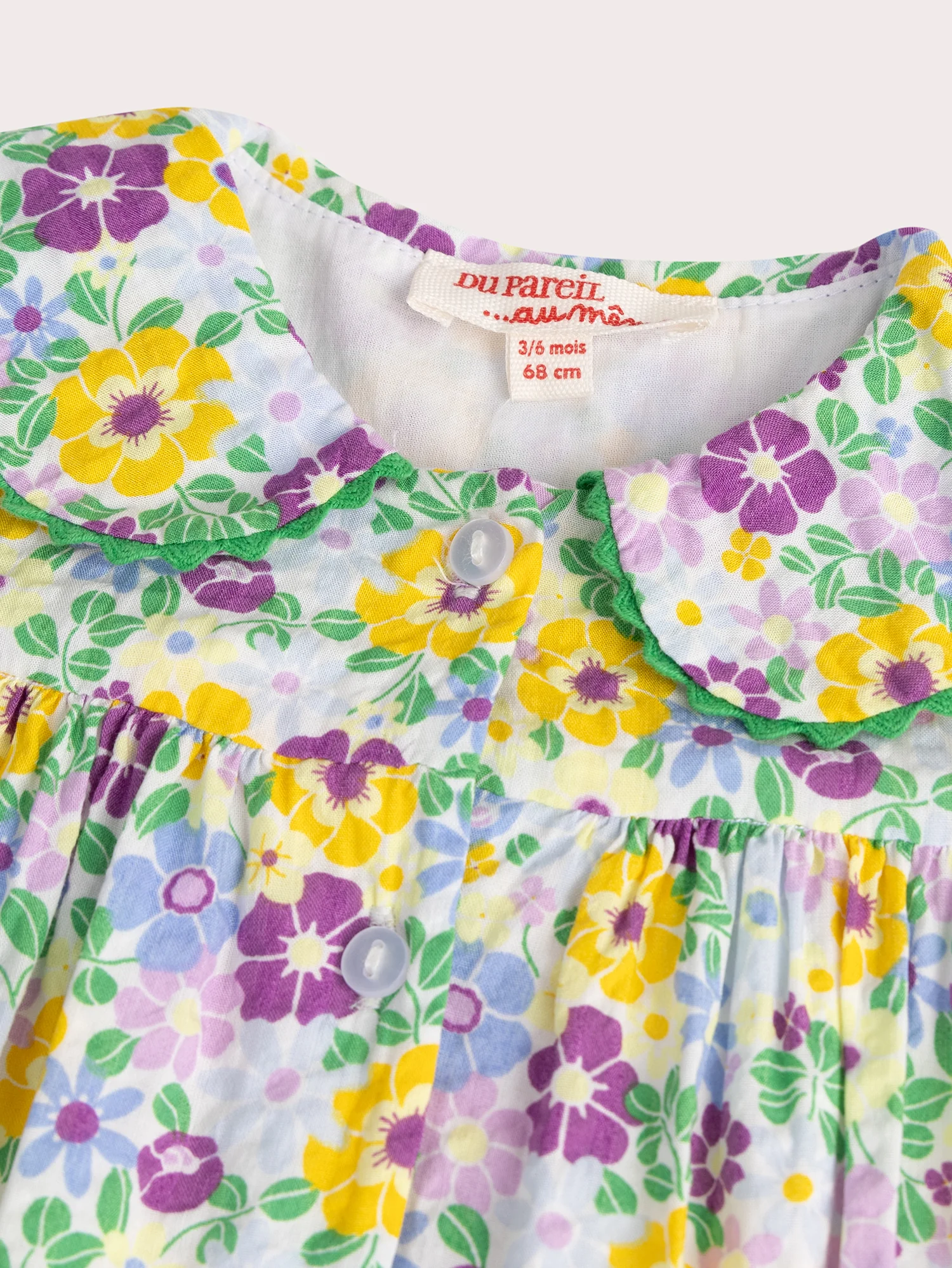 Robe écrue imprimée pour bébé fille - Image 2