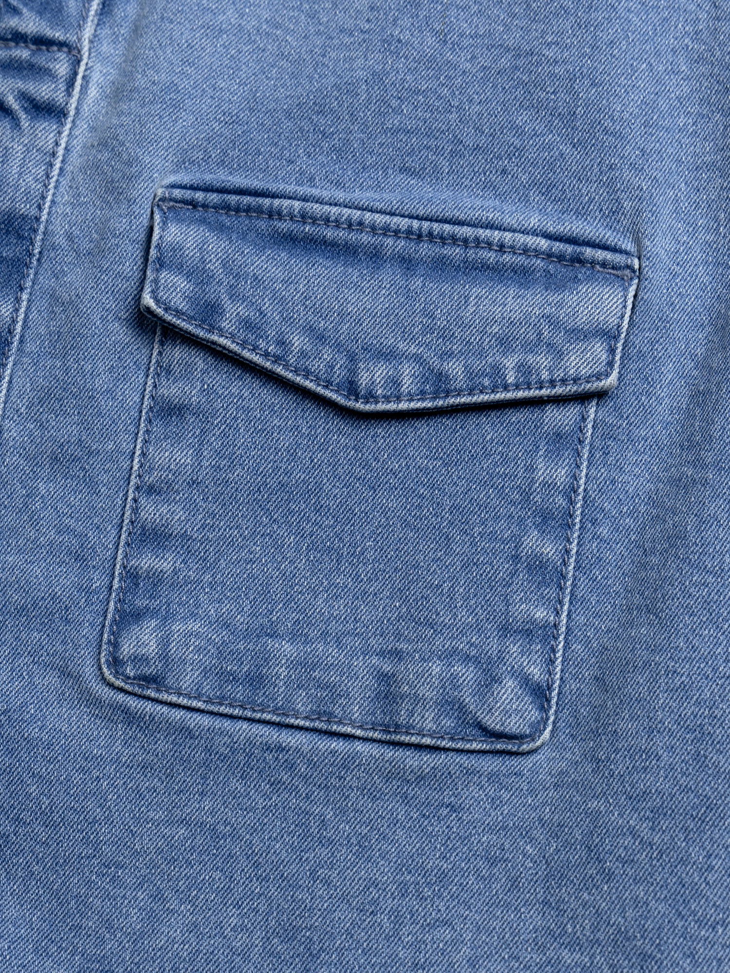 Robe en denim à boutons pression pour fille - Image 4