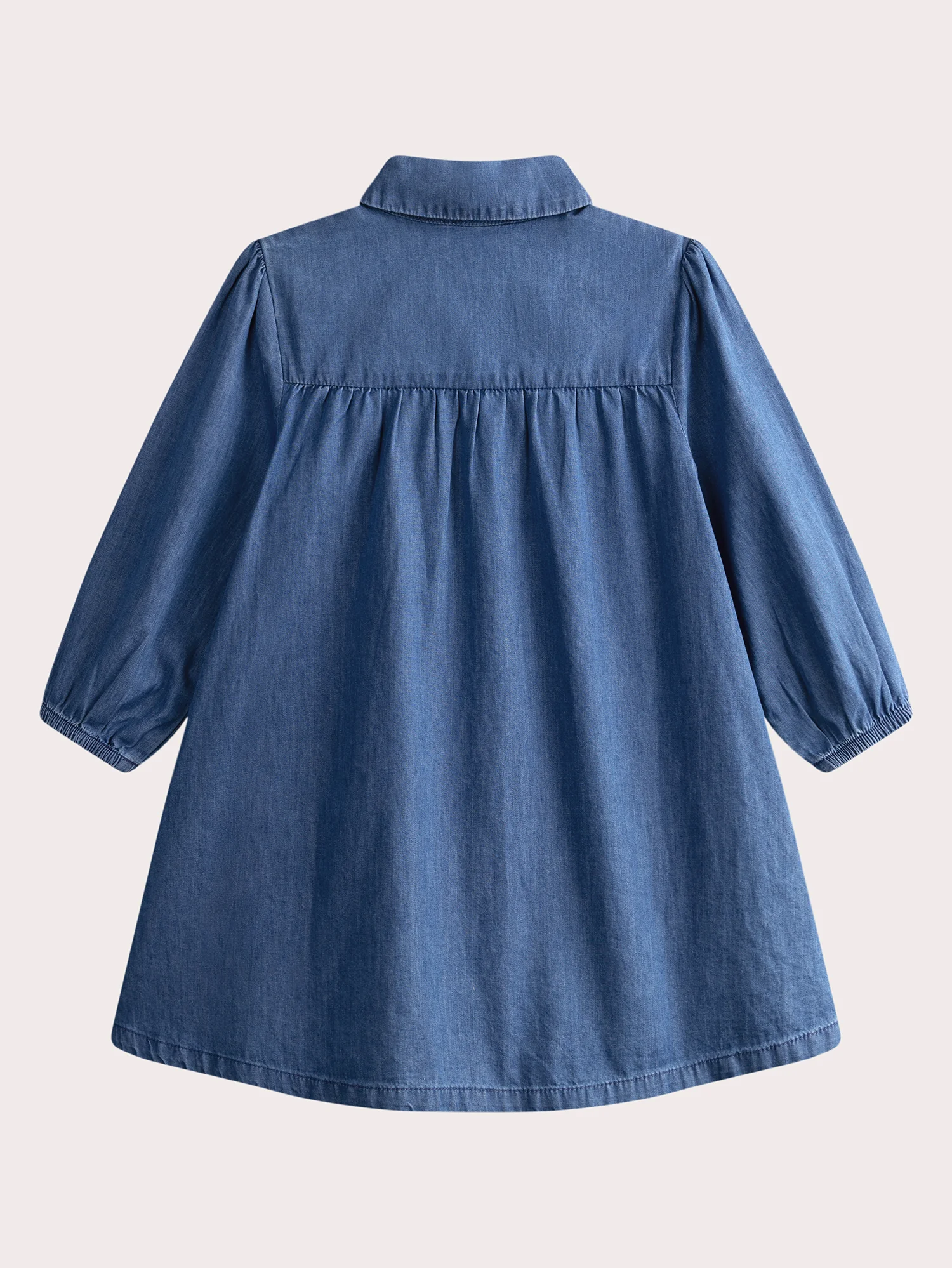 Robe en jean à broderie florale - Image 3