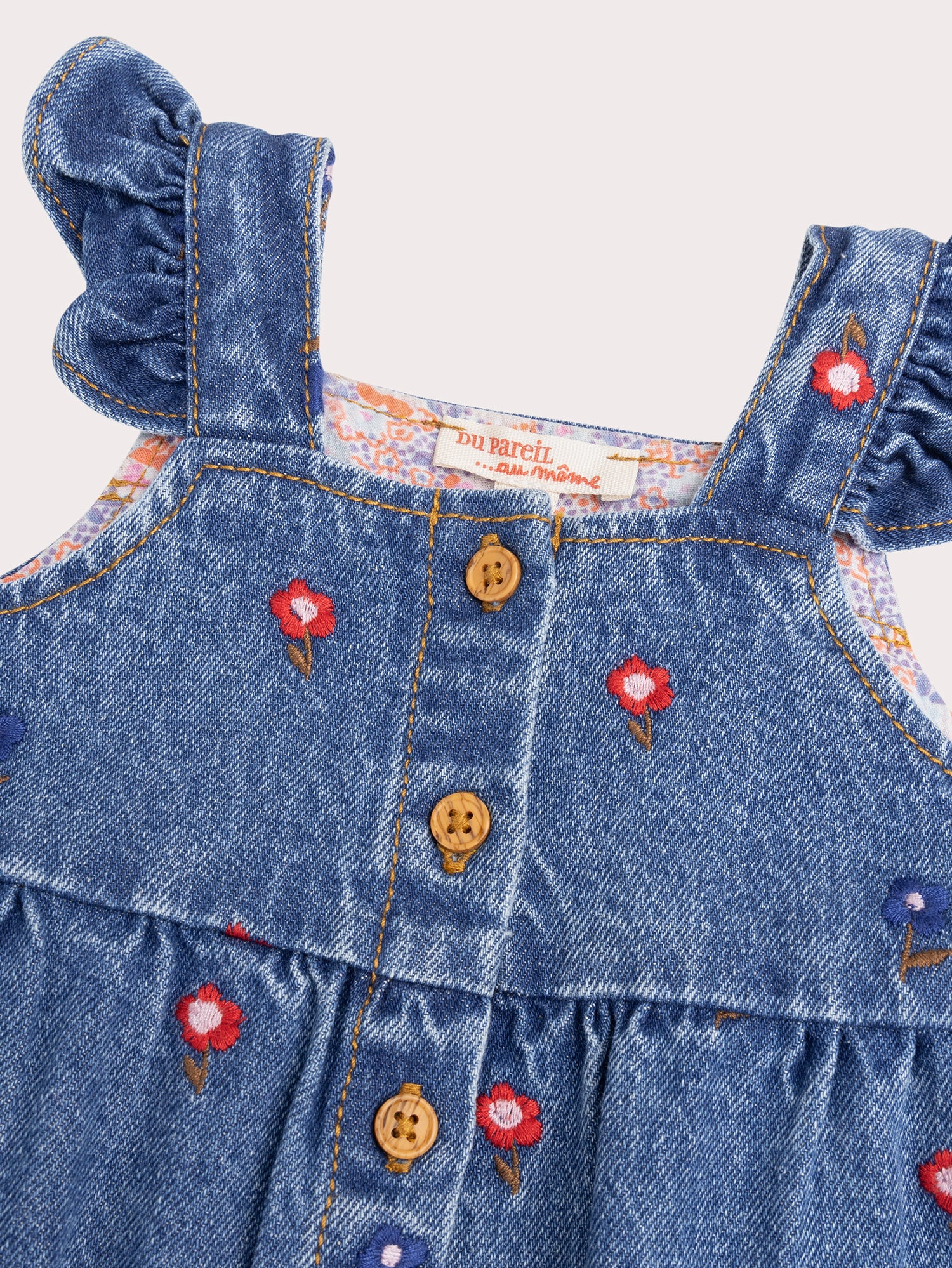 Robe en jean bleu pour bébé fille - Image 2