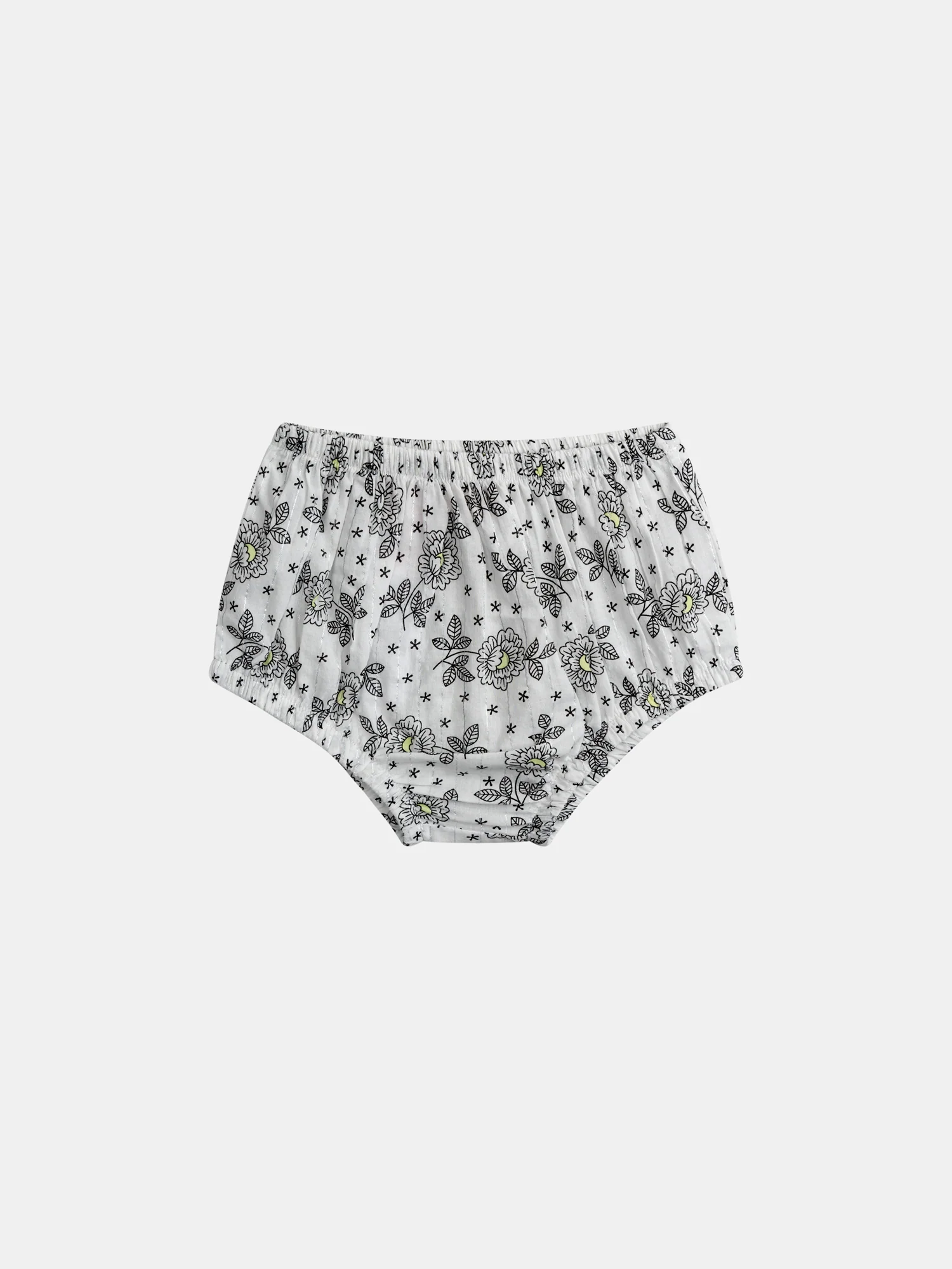Robe fleurie pour bébé fille à épaules volantées avec bloomer pour bébé fille - Image 7