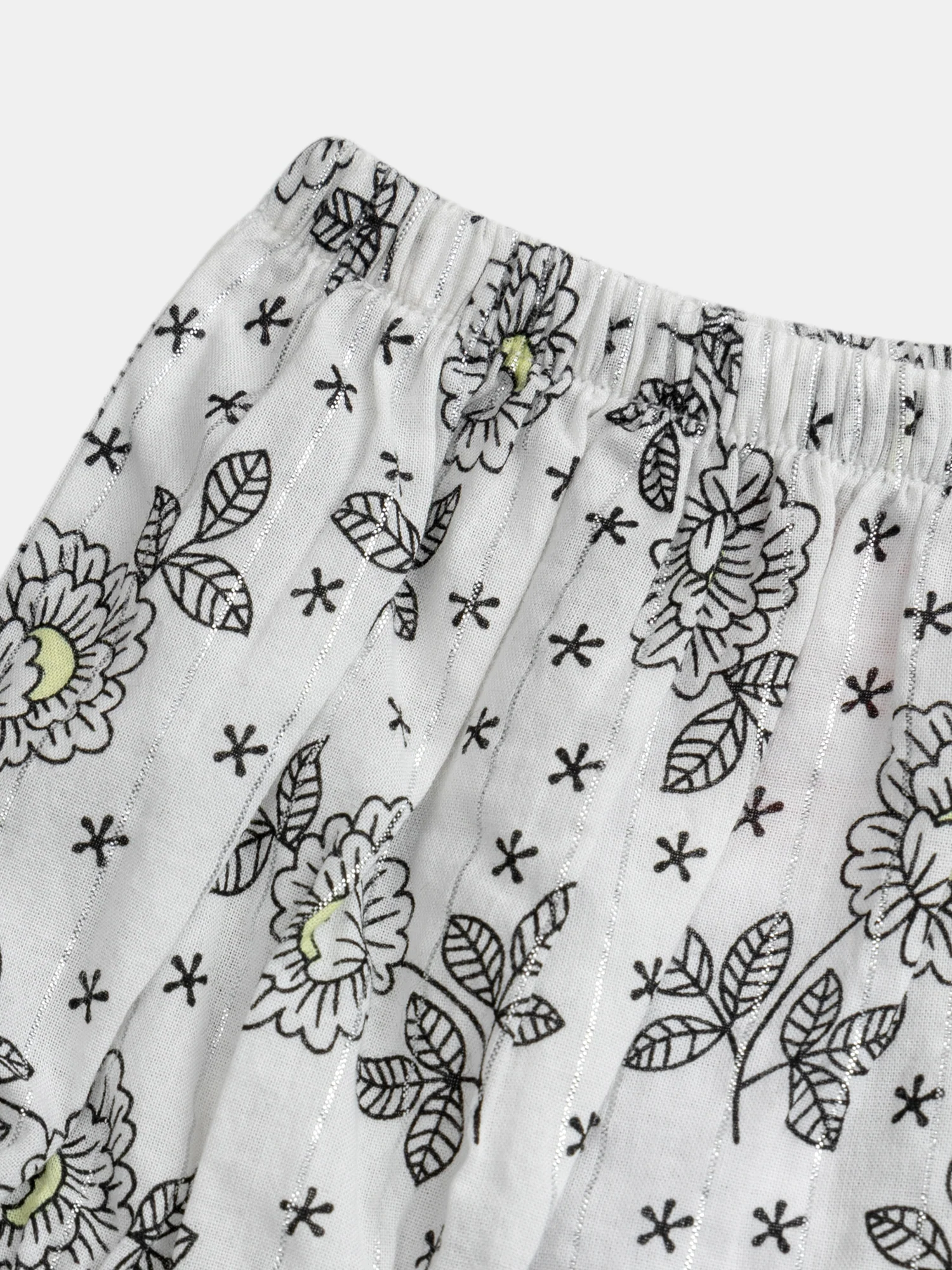 Robe fleurie pour bébé fille à épaules volantées avec bloomer pour bébé fille - Image 8