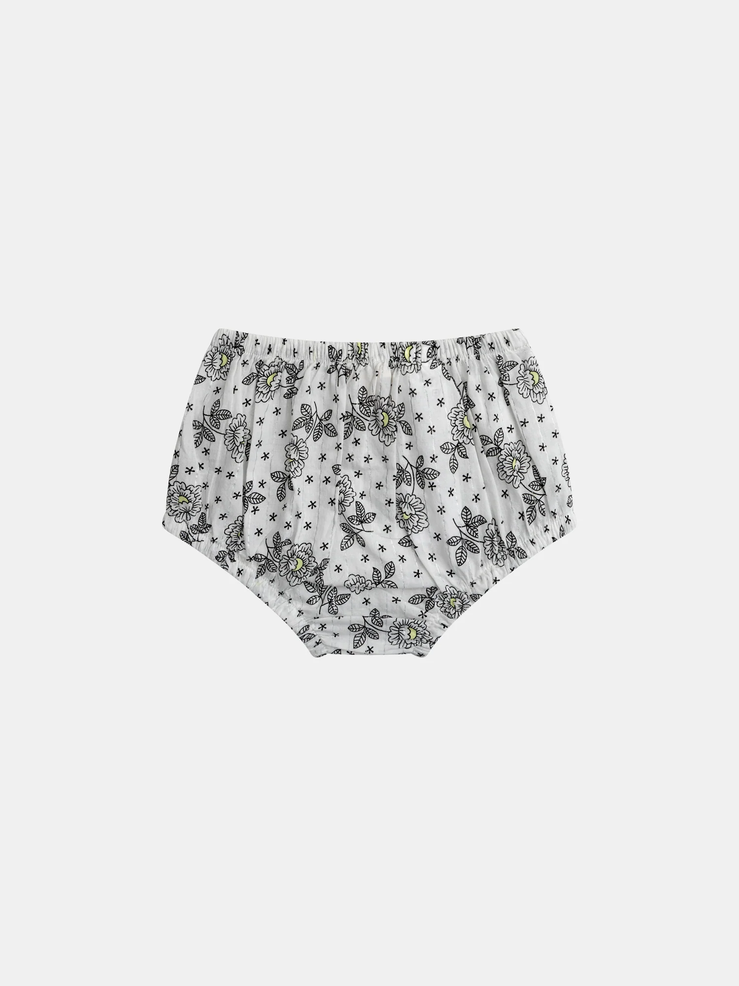 Robe fleurie pour bébé fille à épaules volantées avec bloomer pour bébé fille - Image 9